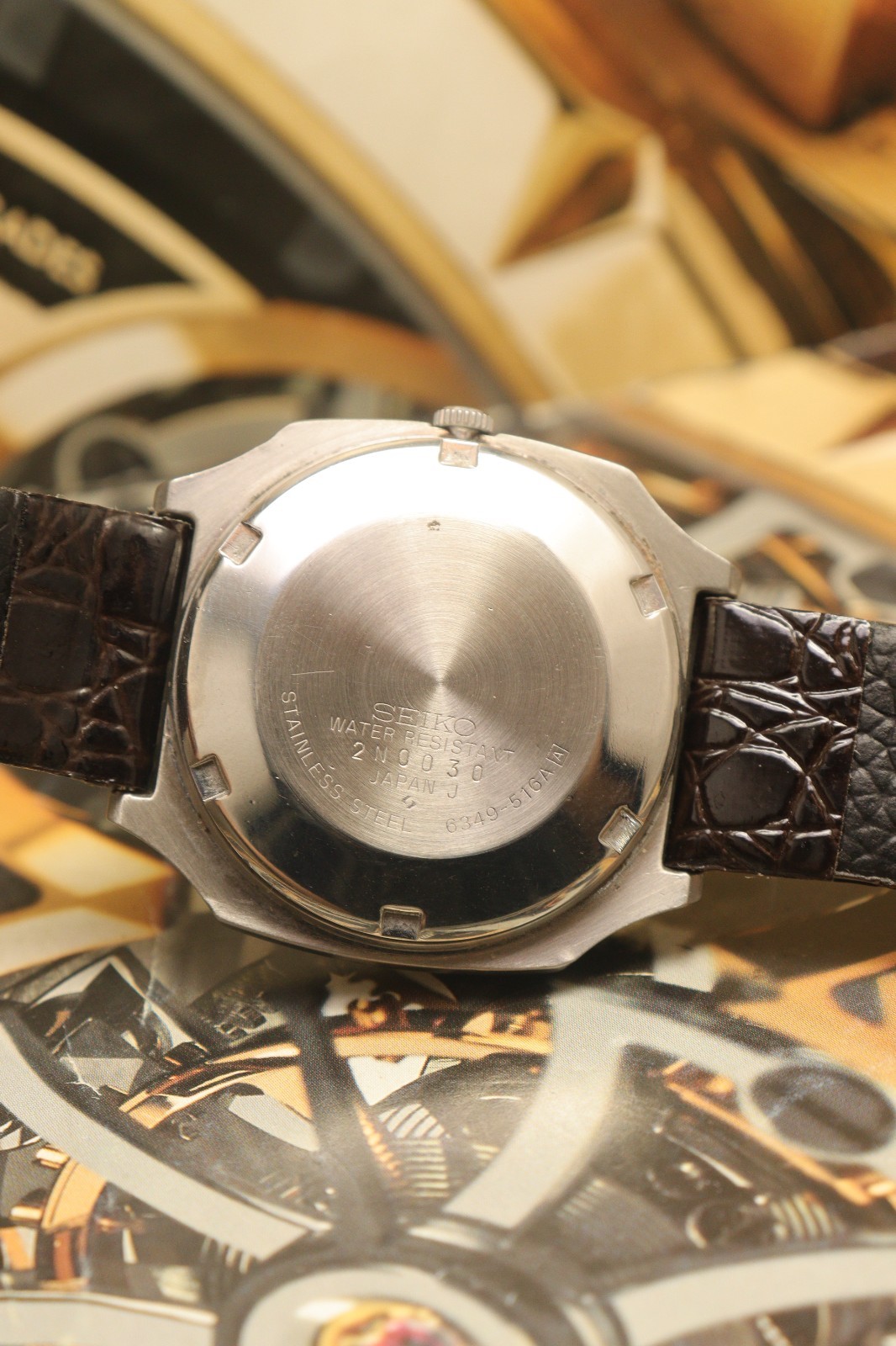 Vintage Seiko 5 Automatic Original Dial Wrist Watch For Mens Japan Movement 6349