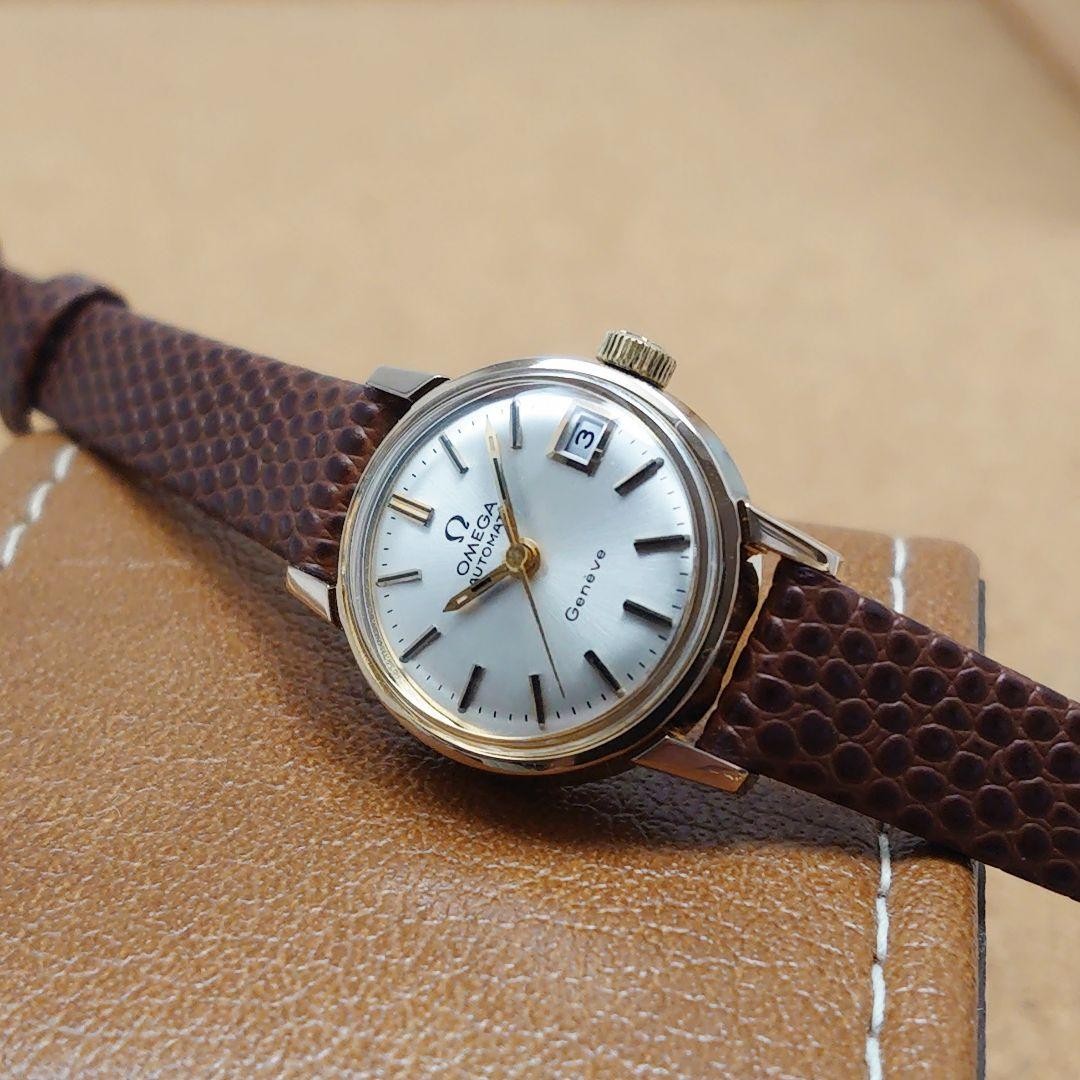 Overhauled Omega Geneve Ladies Gold Automatic Date Safe packing!