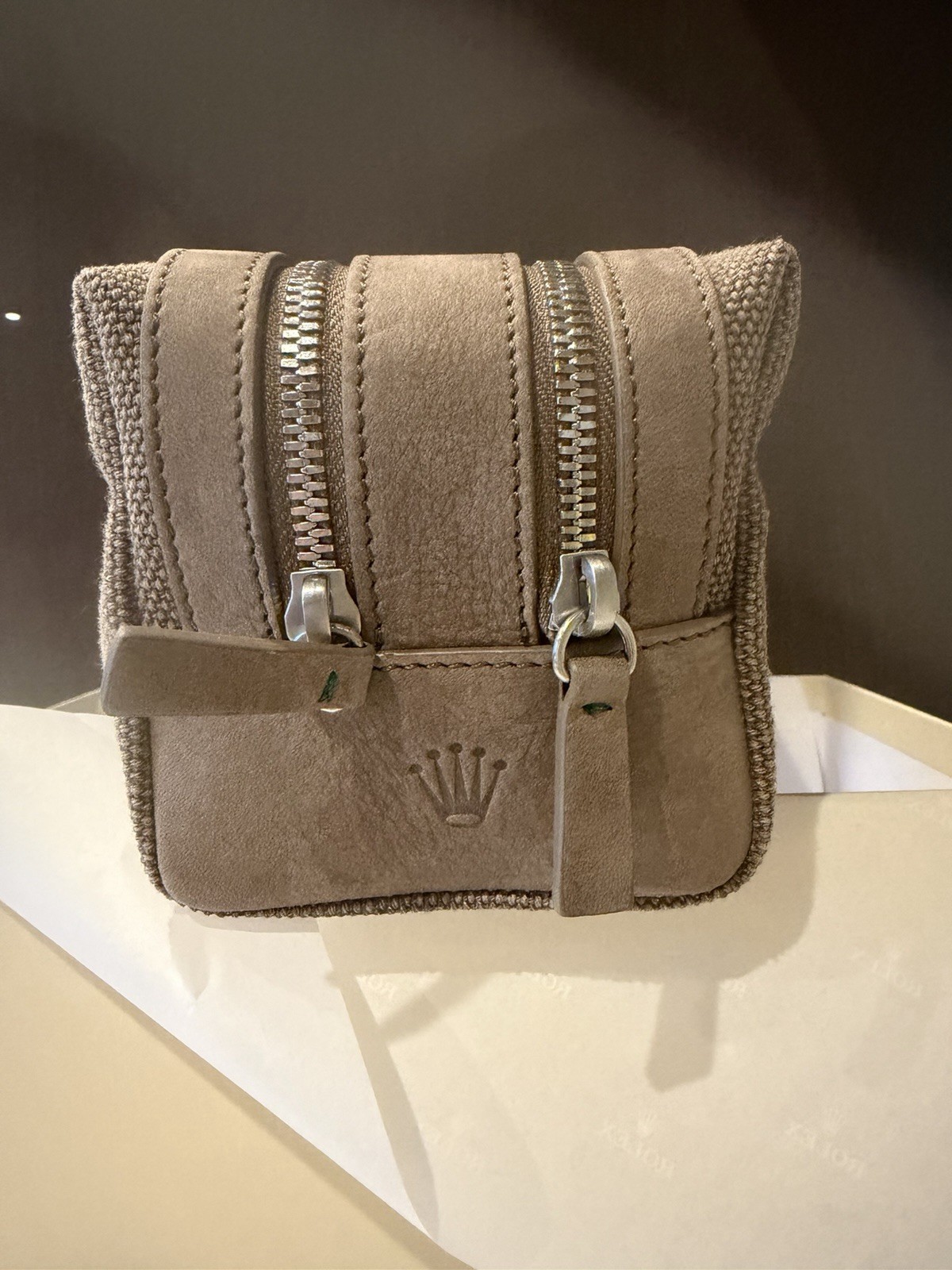 Rolex VIP- Brand New Brown/Tan Toiletries Bag, Highly Desired