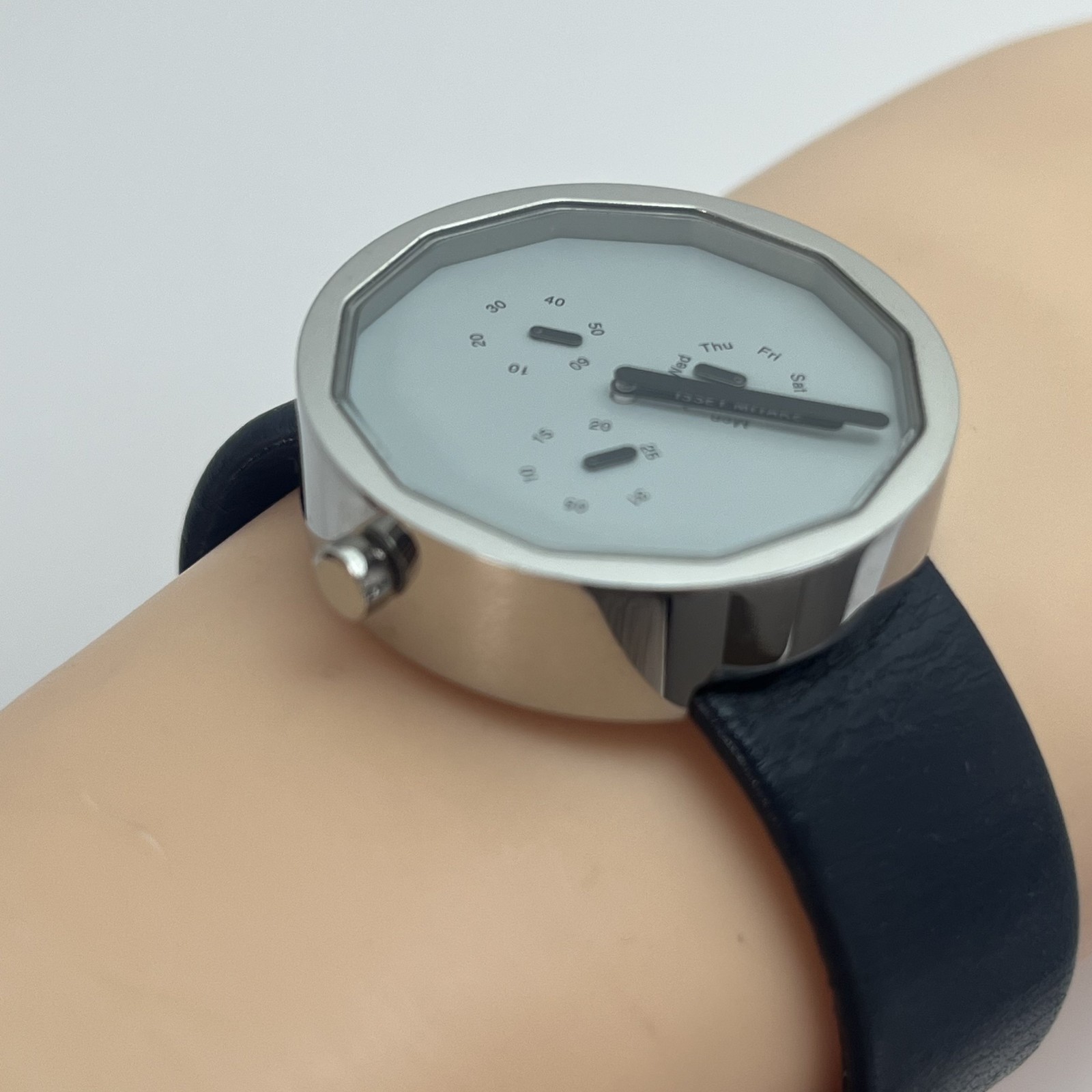 Seiko Issey Miyake Twelve365 NY0P051 Japan Day-Date Naoto Fukasawa Qz Watch#578B