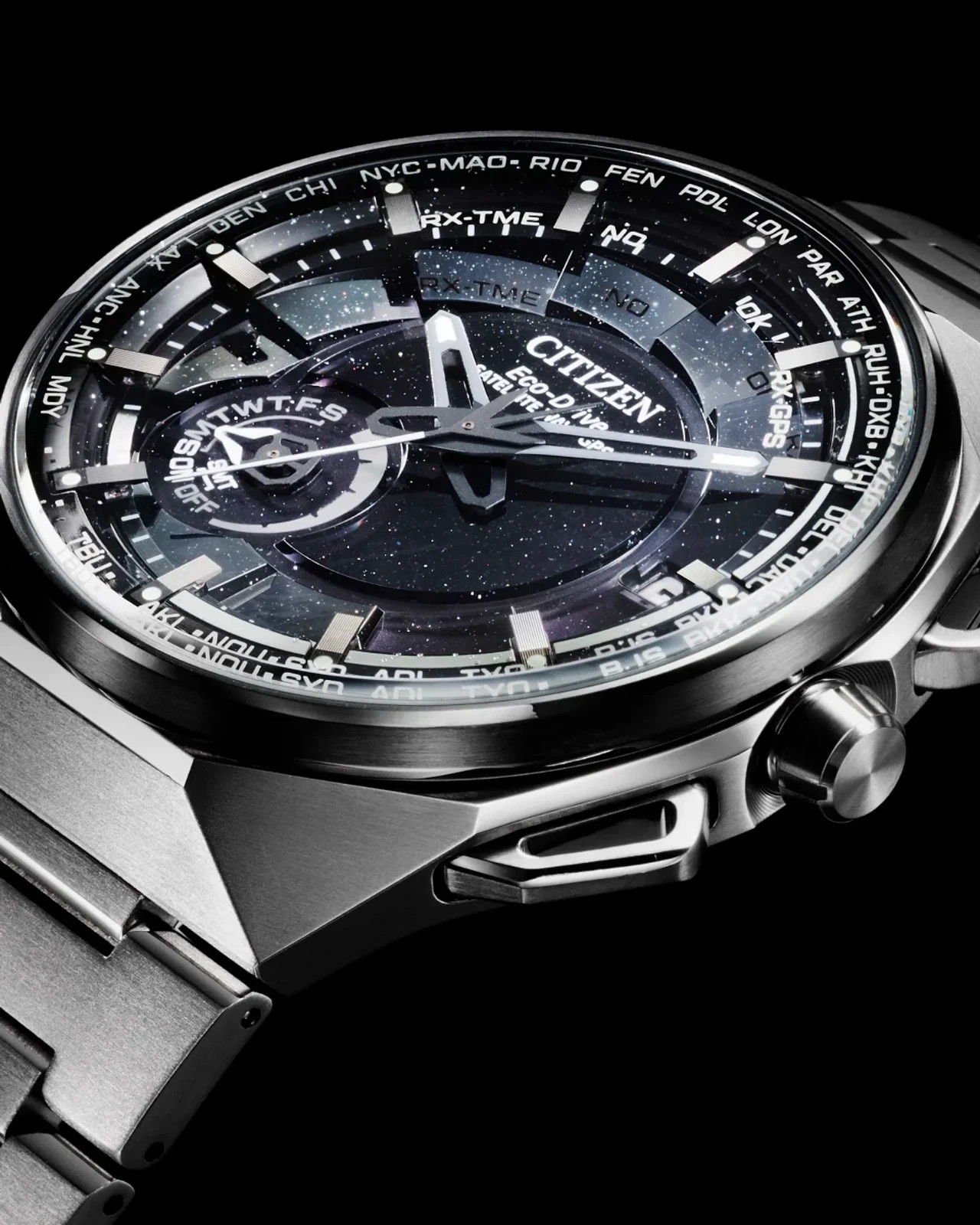 NEW Citizen Eco-Drive SATELLITE WAVE X SUPER TITANIUM Men’s Watch CC3097-52E