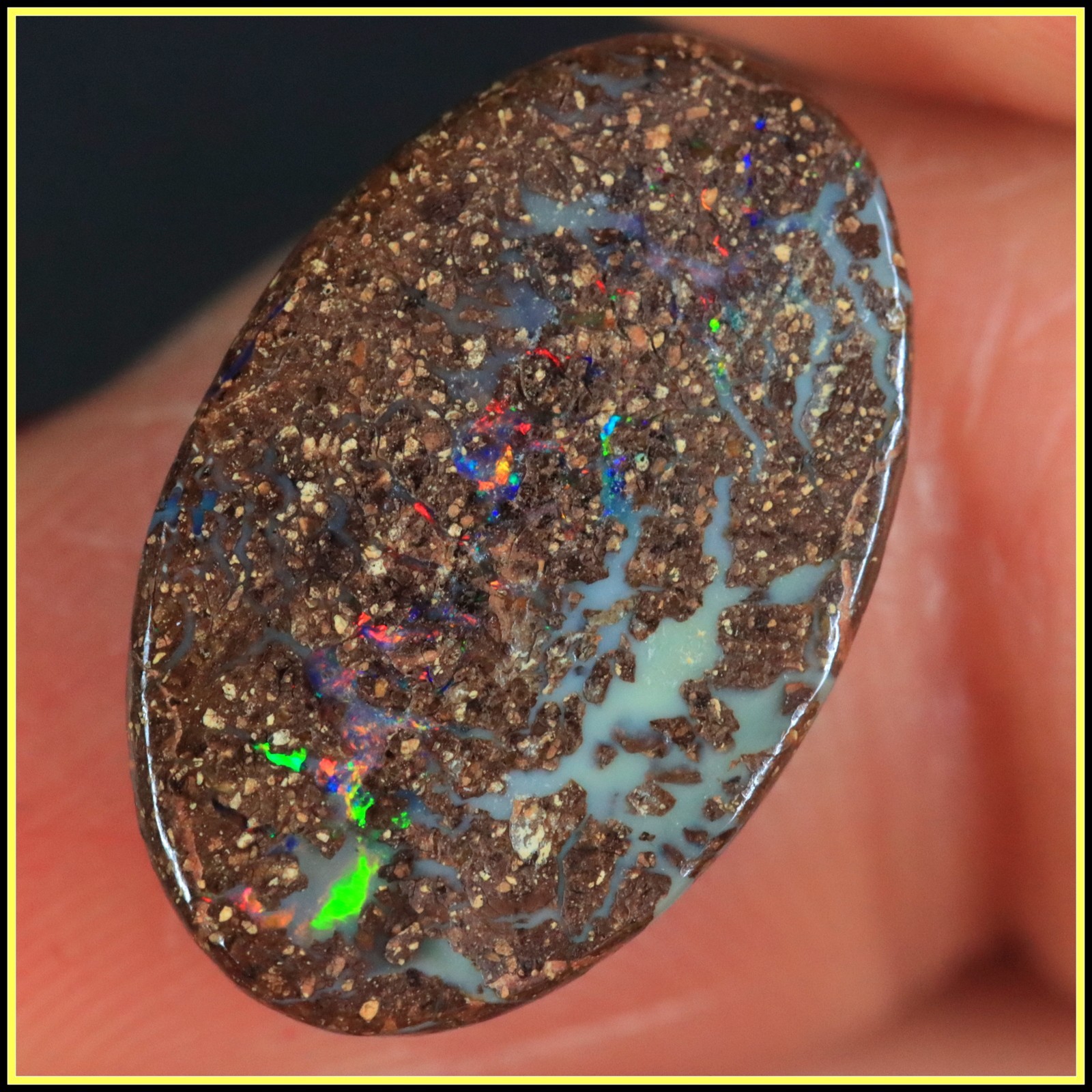 6.65ct AUSTRALIAN Boulder MATRIX Opal Stone Kucina Opals for Jewelry makers