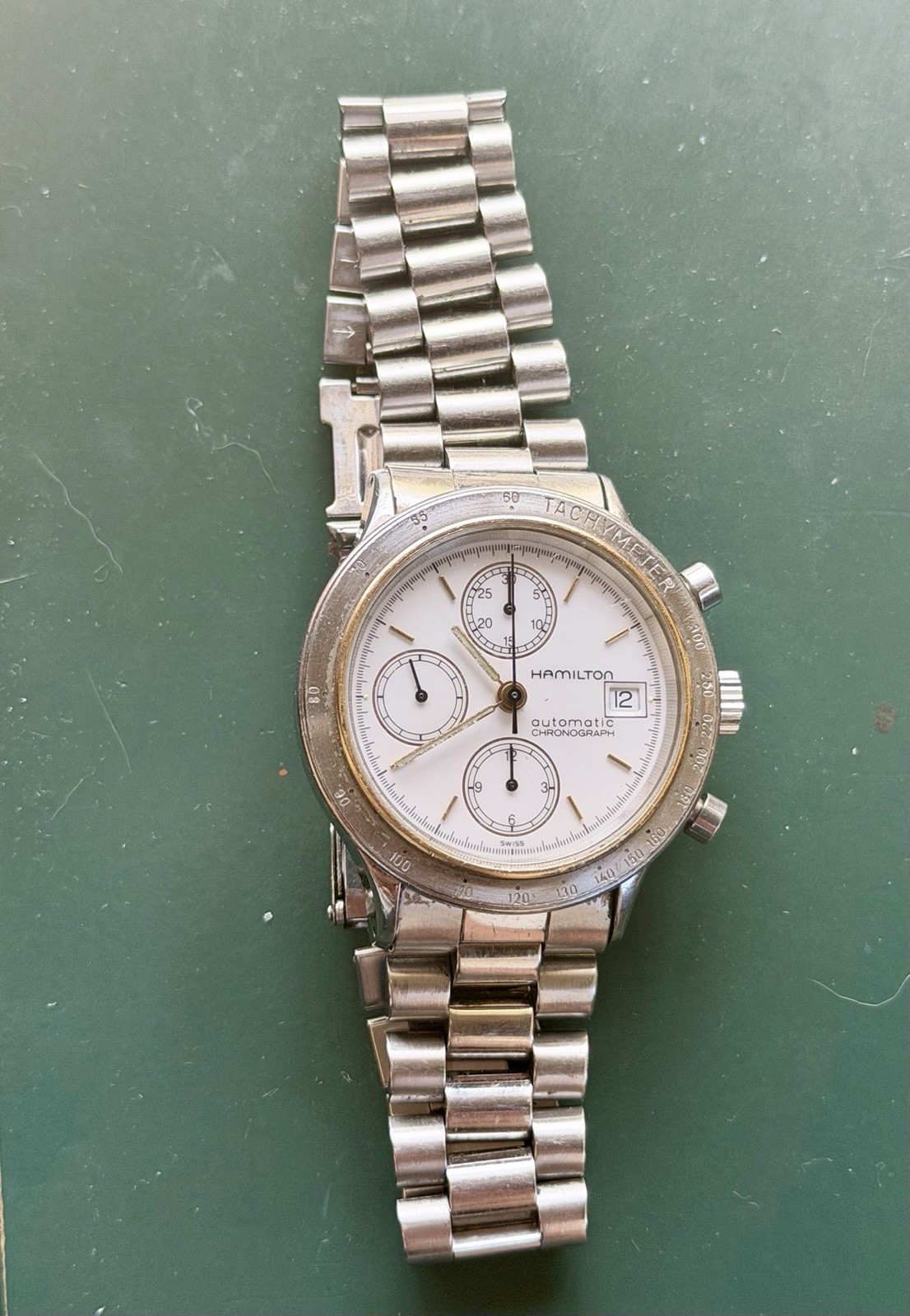 Vintage Hamilton 9960 Series Automatic Chronograph Valjoux 7750 Movement.