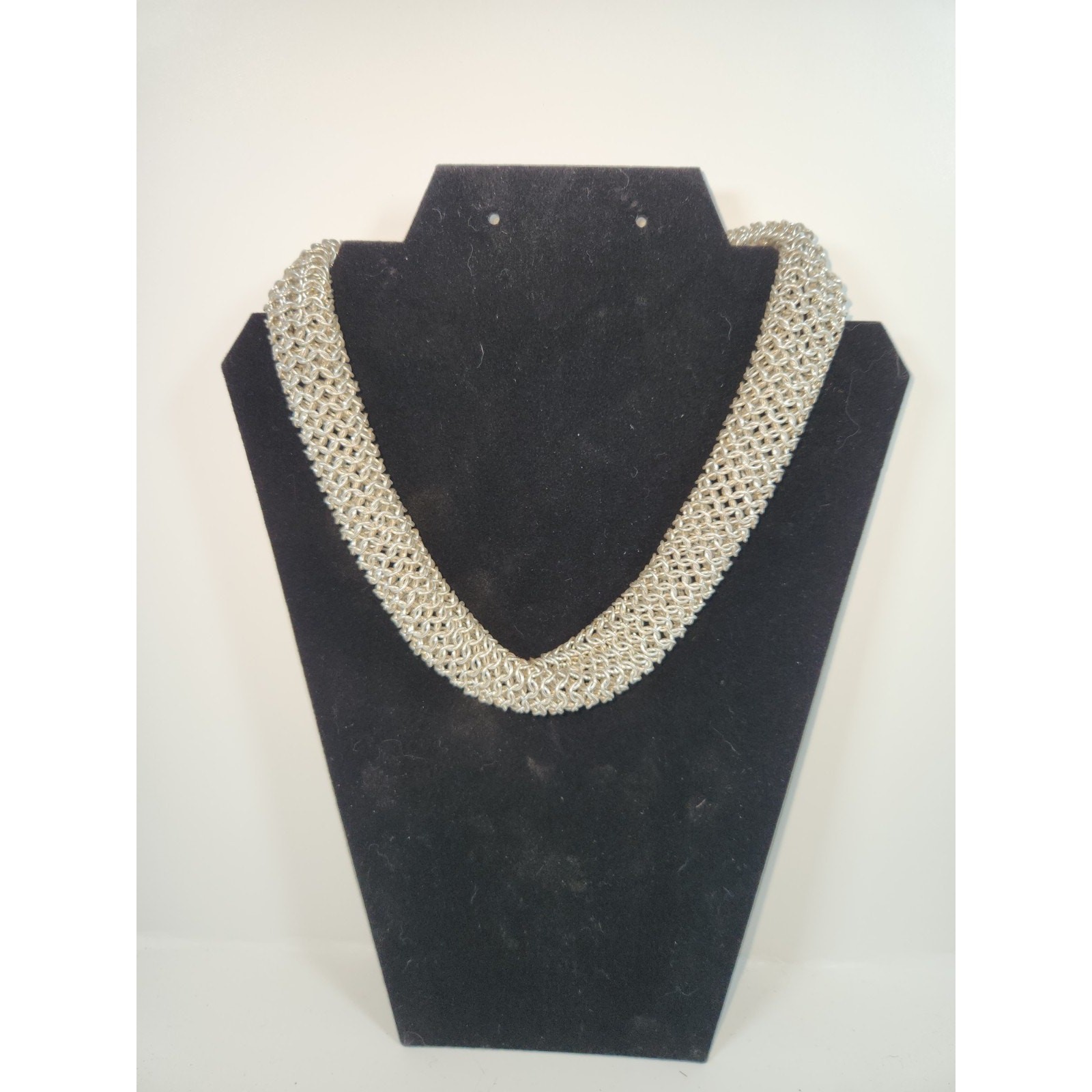 Suarti Bali BA Sterling Silver Byzantine Necklace Chain 17.5″ – 204Grams 7.2oz