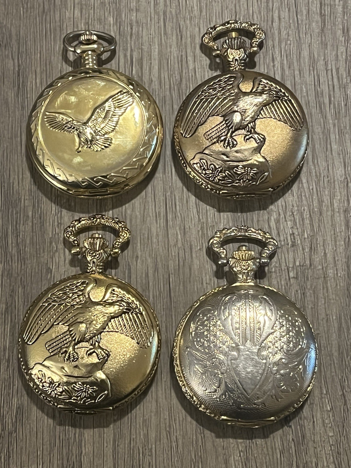 American Heritage Pocket Watch Bundle – LOT OF 4 WATCHES – Untested