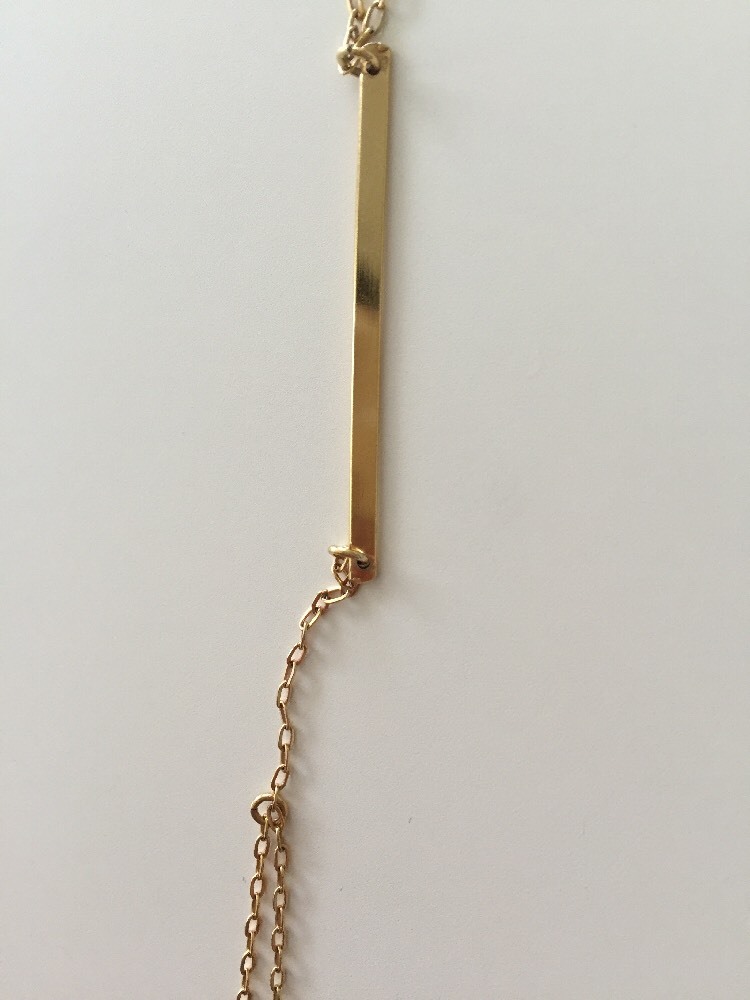 Kristen Elspeth Monolith Fingerchain Rose Gold Bracelet One Size