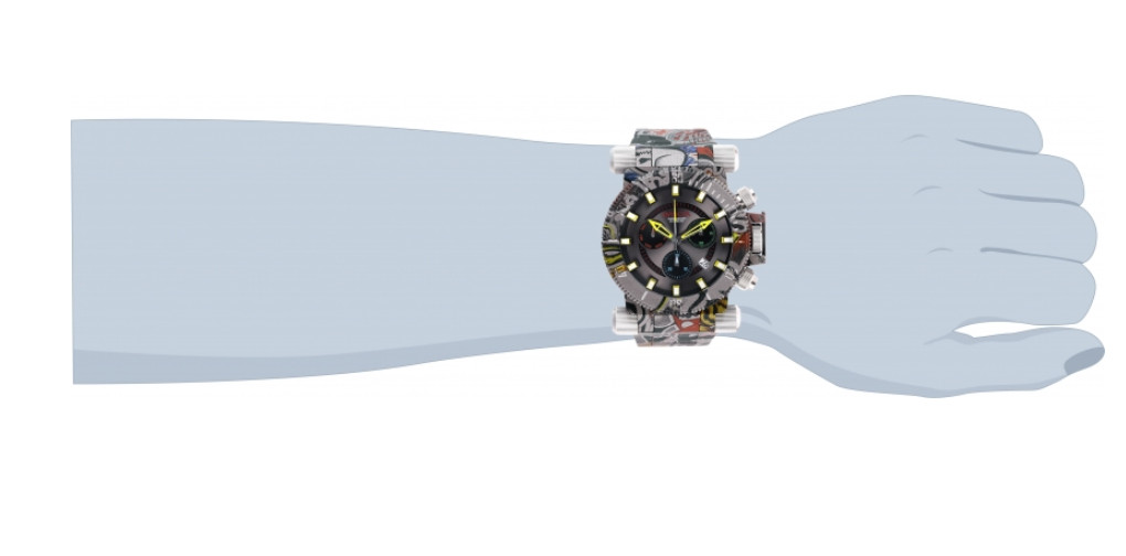 Invicta Coalition Forces Graffiti Hydro-Plated Men 51mm Swiss Chrono Watch 26449