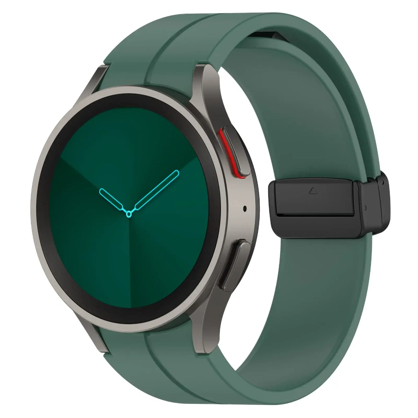 Magnetic Silicone Band Strap For Samsung Galaxy Watch 5 Pro 45mm 4 40 42 46 44mm