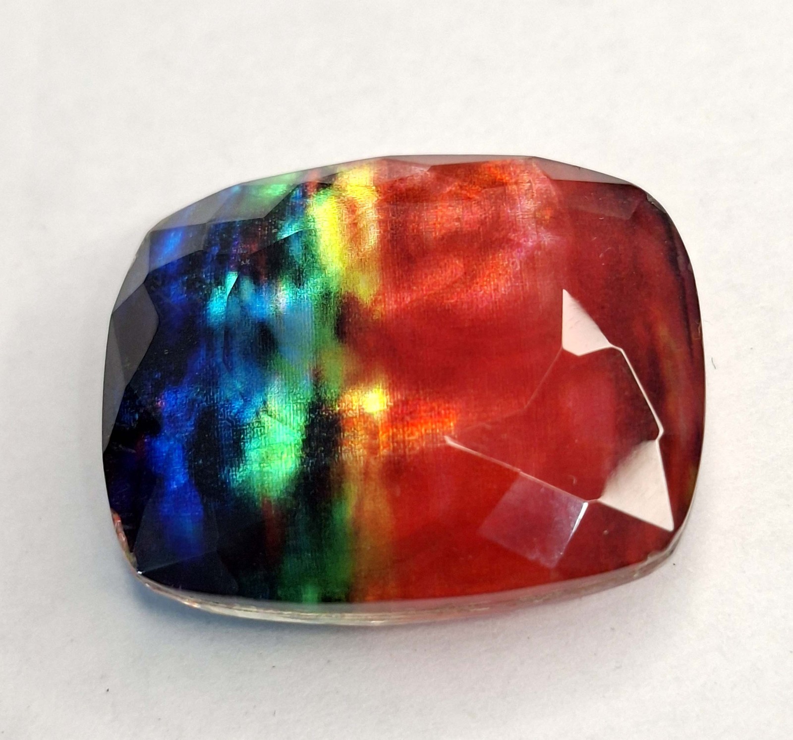 Ammolite Opal Like Organic Natural Cushion Cut 57-59 Ct Loose Gemstone RK898