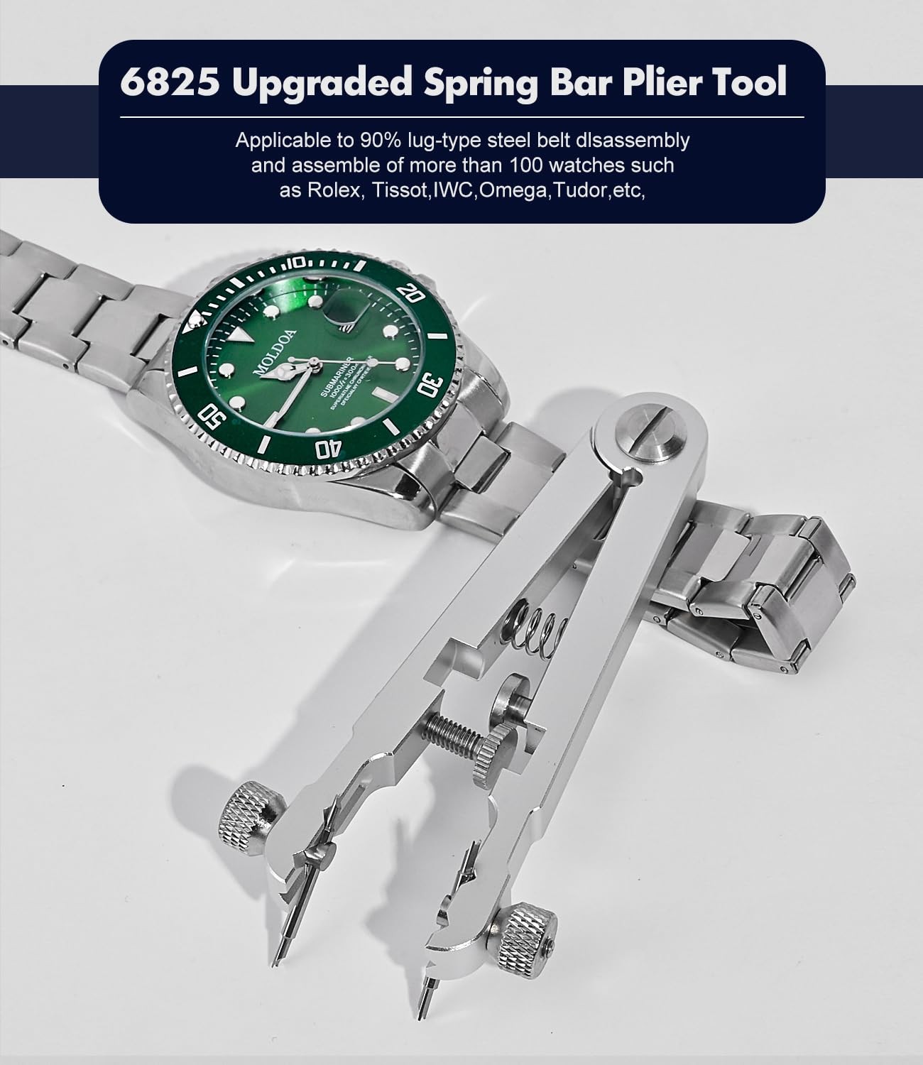 Freejoy Watch Spring Bar Plier Tool Kit, 6825 Tweezer Blue