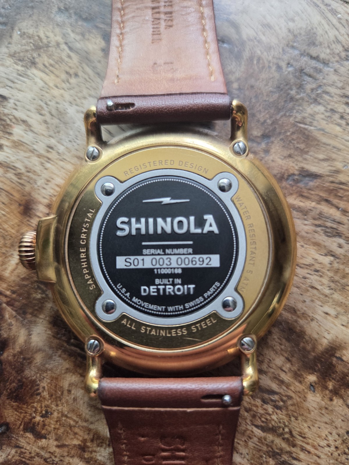 SHINOLA RUNWELL ARGONITE 1069 WORKING MENS WATCH 47MM