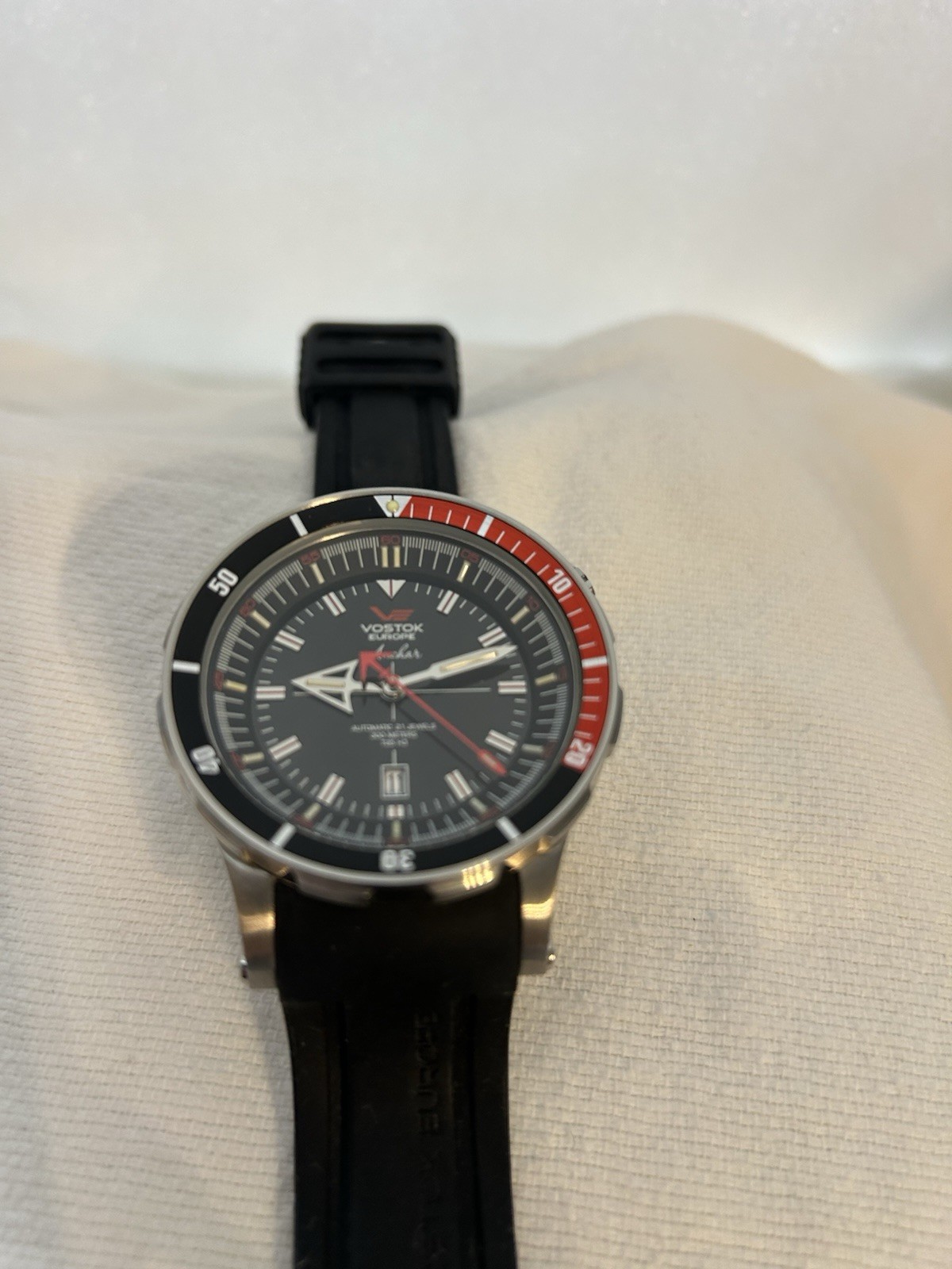 Vostok Europe Anchar K-162 Men’s Automatic Diver Watch 300 Meters. Works!