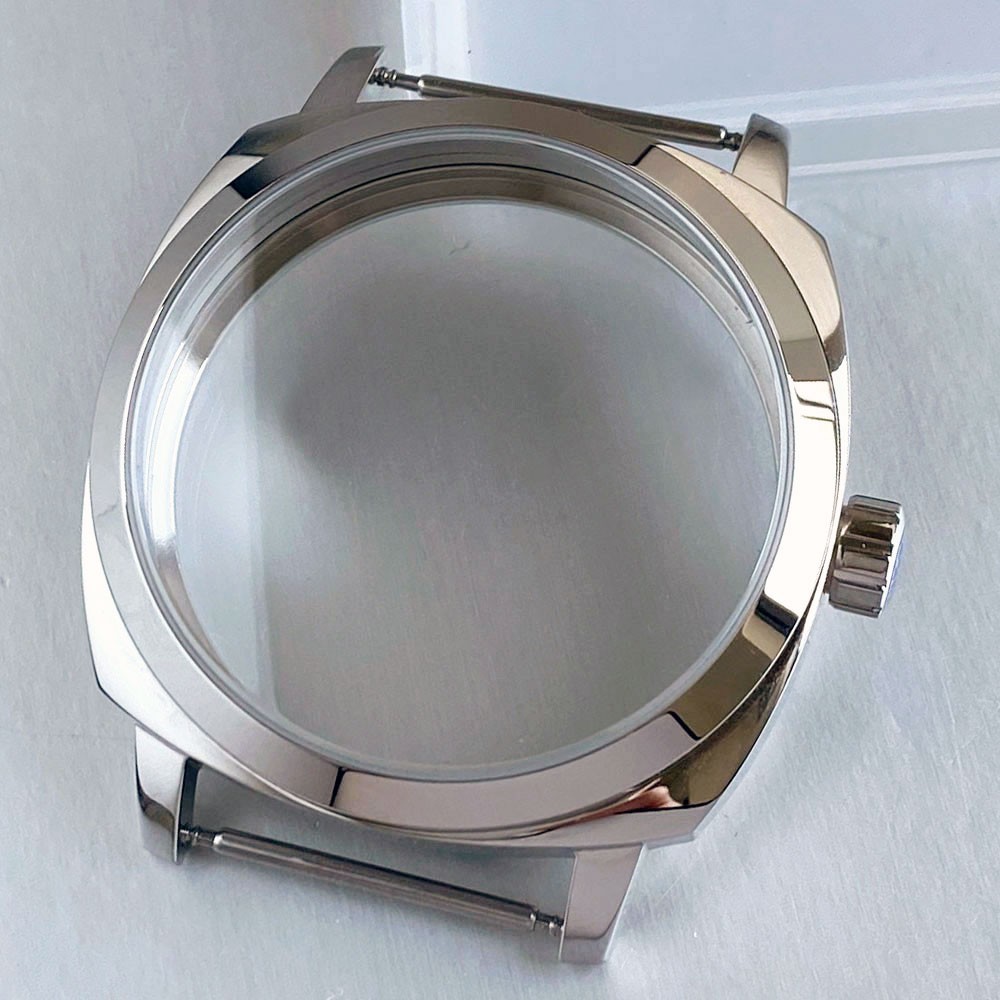 Stainless Steel 42mm Sapphire Glass Watch Case For ETA6497 6498 Sea-gull ST3600