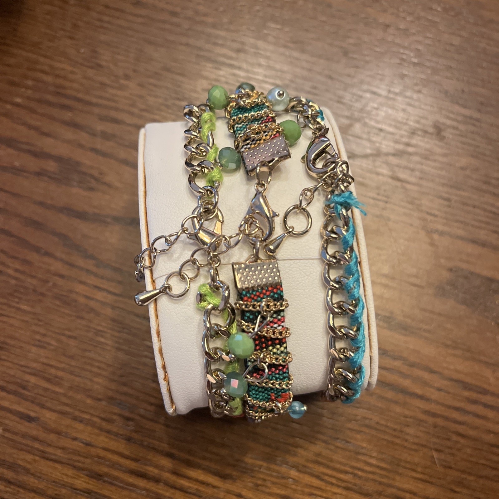 3 BELLA PERLINA Stack Bracelets One Size NEW