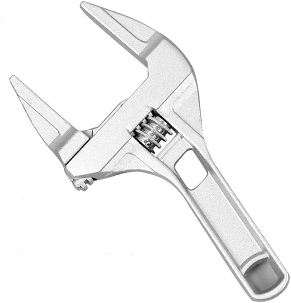 Adjustable Wrench Large Opening Bathroom Spanner Jig Saw 16-68mm, Silver