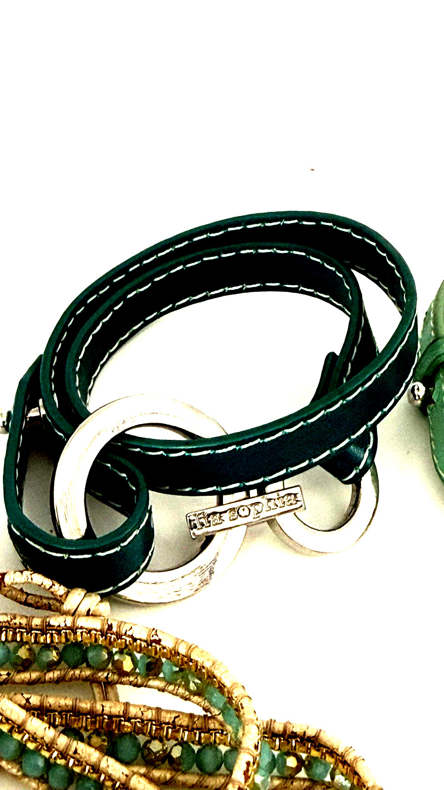 Lot of 4 Designer Nakamol ~ Katie Soleil ~ lia sophia Boho Wrap Bracelets