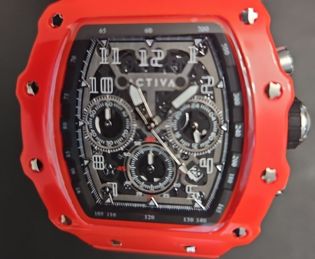 Activa Fury X Invicta Mens Quartz MG53 Skeleton Dial Red 44mm ACW2305-019 NIB