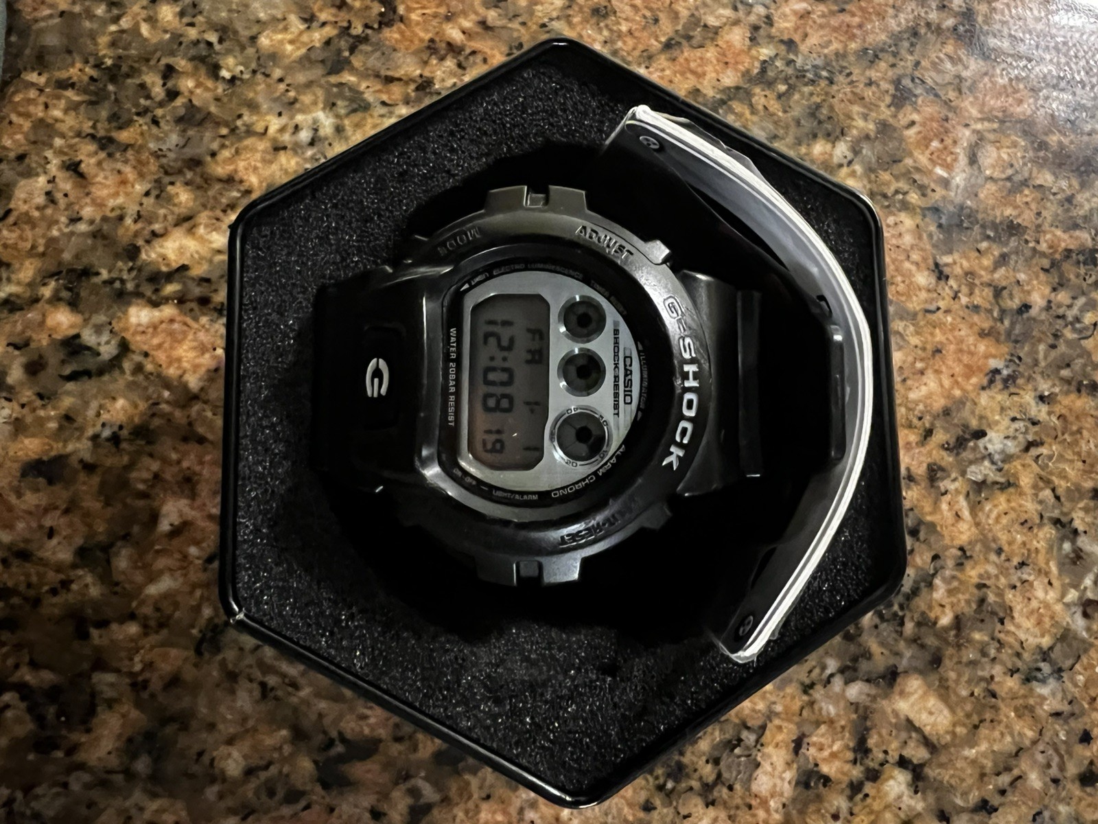 Pre-Owned Casio G-Shock DW-6900 Black Digital Watch – Box & Manual Included