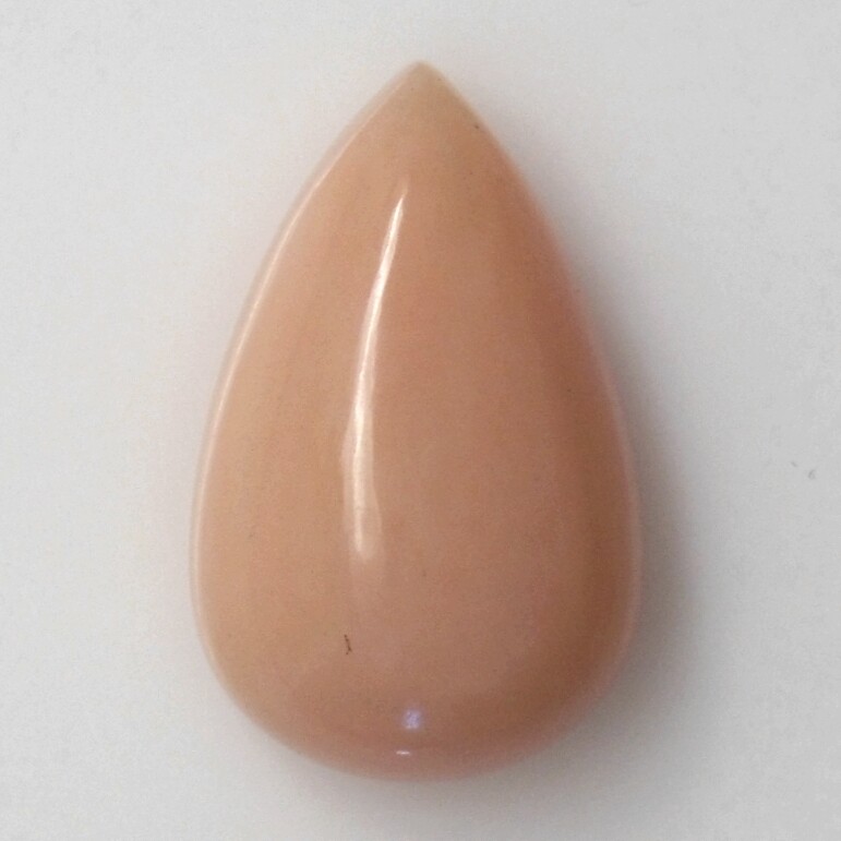 PERUVIAN PINK OPAL 23.10 x 14.60 MM PEAR CABOCHON ALL NATURAL F-1225