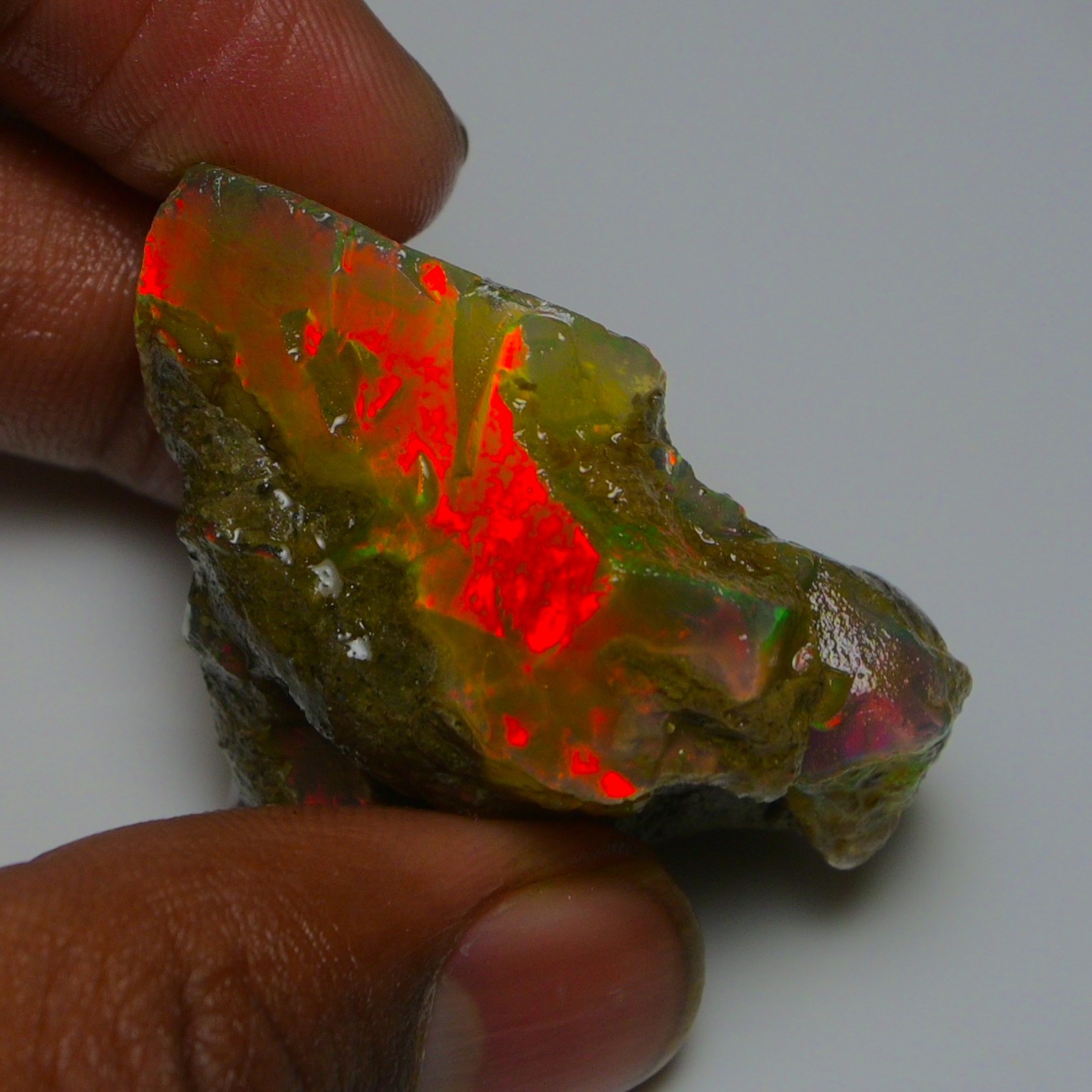 Stunning Ethiopian Opal Rough 84.05 Cts, Large Oil Opal Specimen Natural Opal
