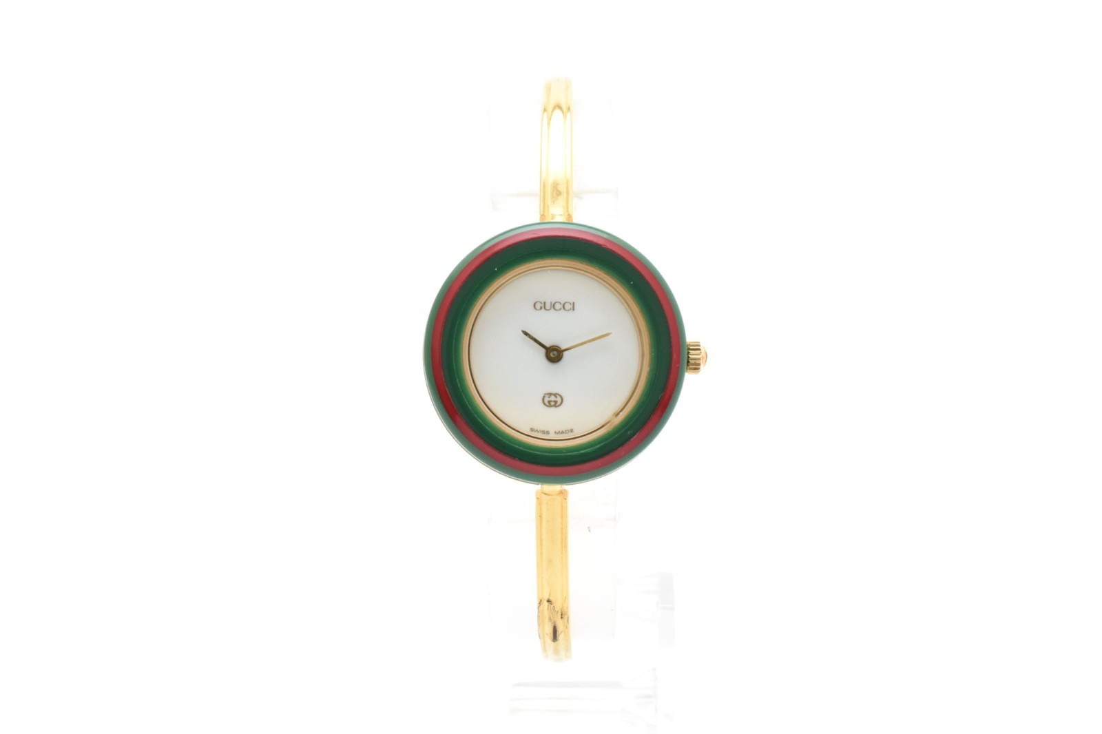 Vintage [ Exc+5 /Box ] GUCCI 1100L Gold Change Bezel Watch 12 colors 11/12 JAPAN
