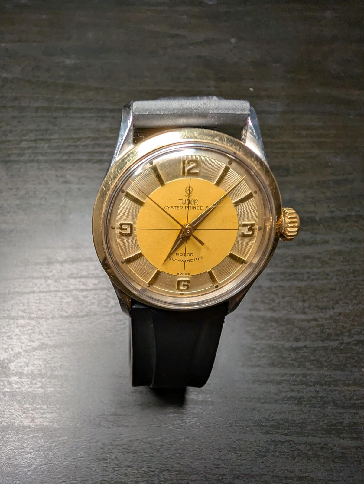 Tudor Oyster Prince 34, Ref 7950, Rare Tuxedo Dial