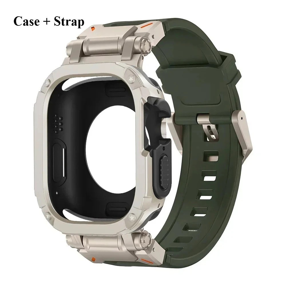 Band Case for Apple Watch 49mm 46mm 45mm 44mm Series 11 10 9 8 7 SE Ultra iWatch