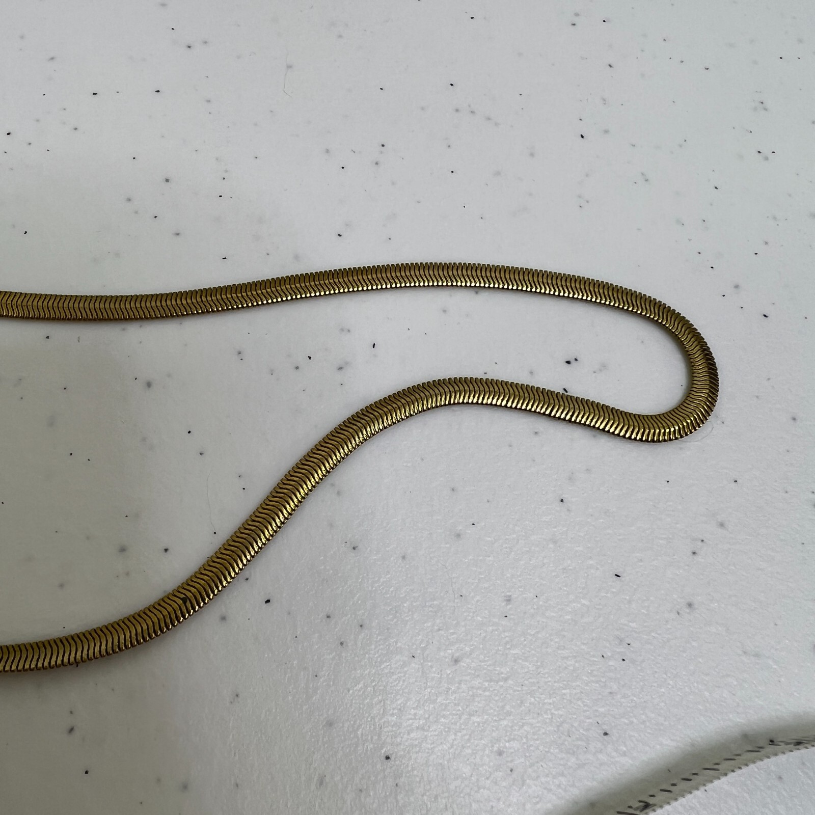 Monet Chain Gold Tone 16 Inches Vintage Snake Chunky Big Basic Every Day