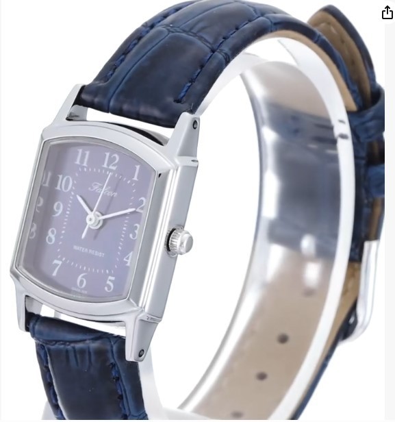 Citizen Q&Q QA69-305 Falcon Quartz Women’s Watch Navy Dial Analog From Japan