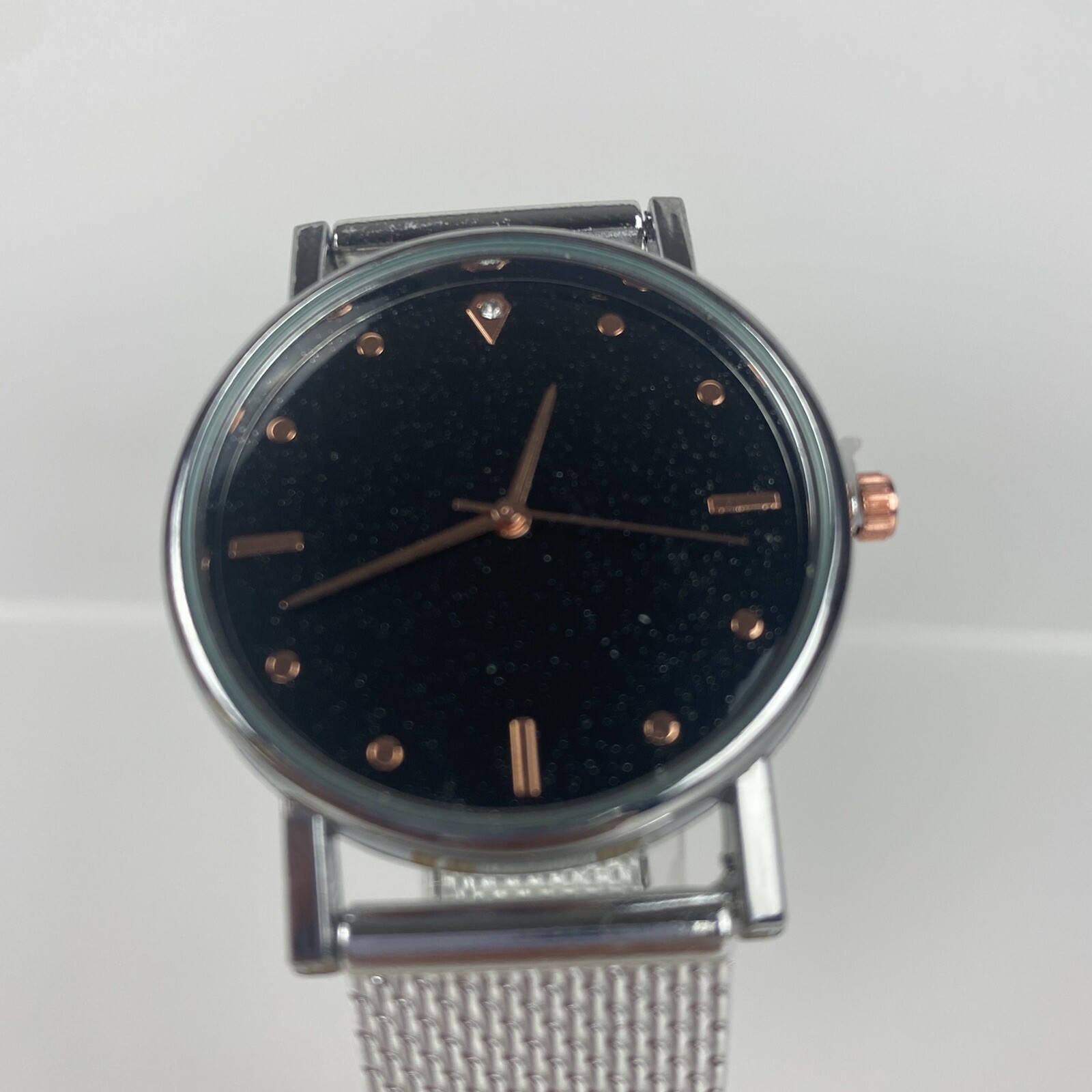 Ladies Sparkle Black and White Wrist Watches -Women Quartz Analogue Casual Watch