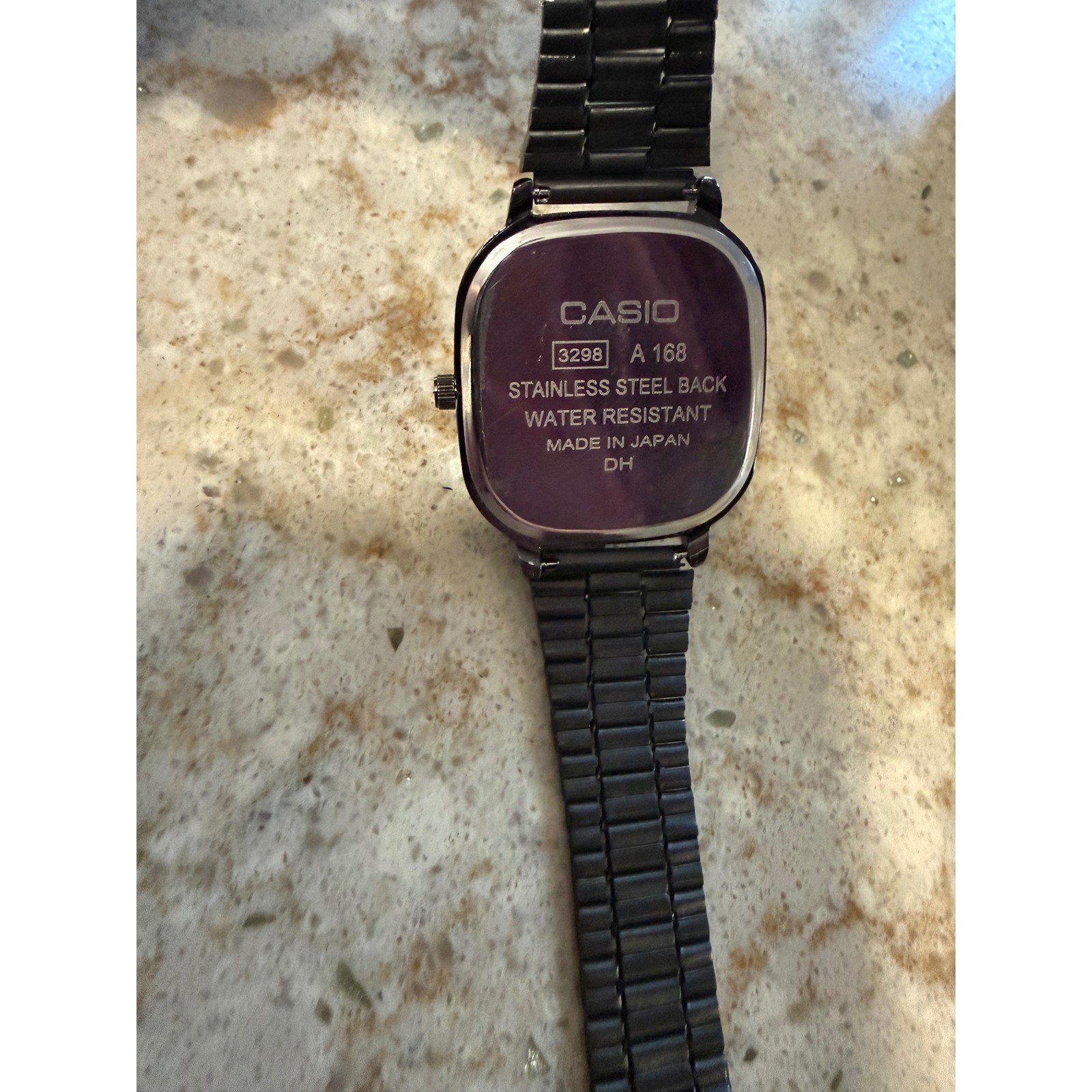 Casio Old Money Classic Quartz Watch Black Stainless Steel A168 3298 Boxed