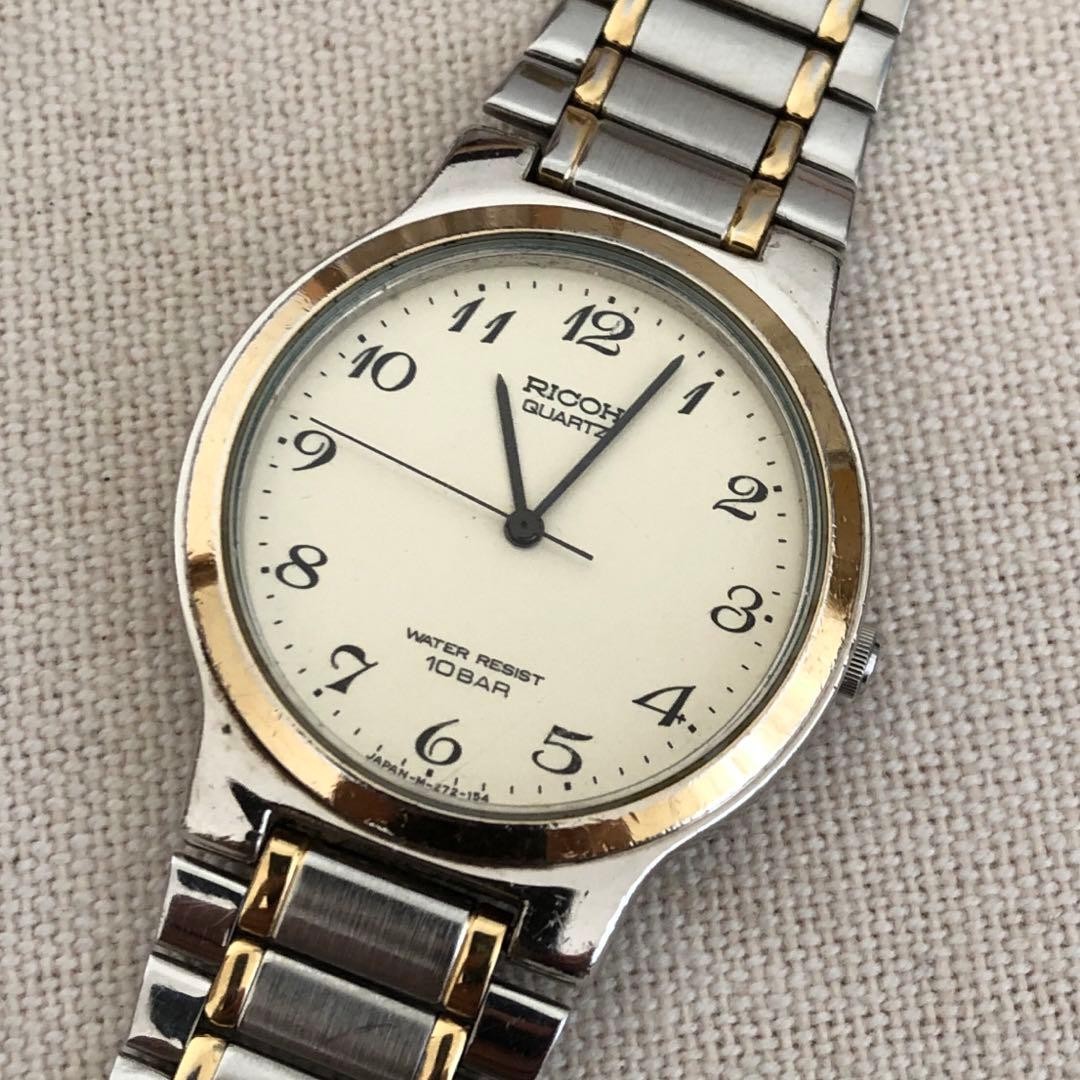 Ricoh Quartz Watch 32 mm 16-21 cm Battery Replaced