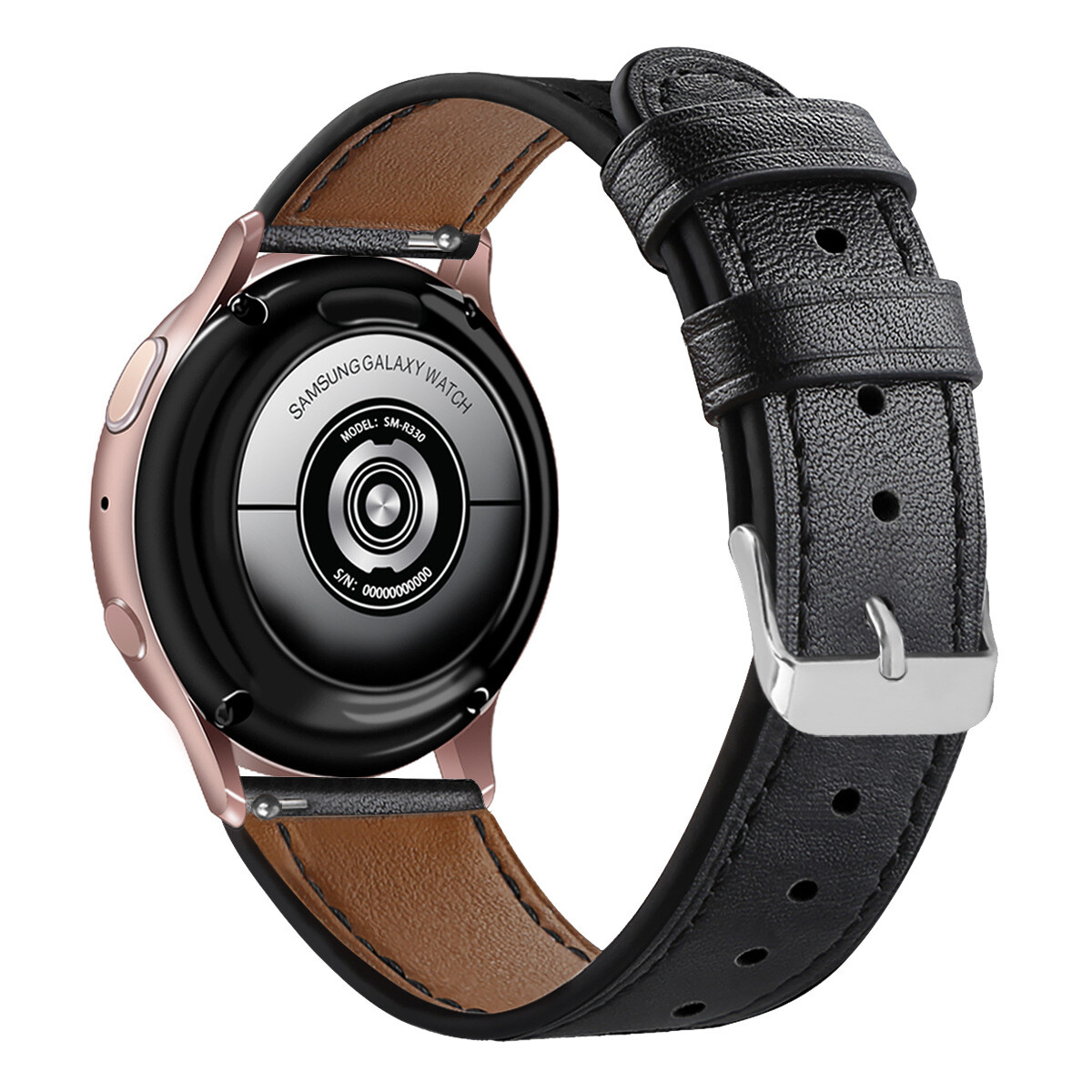 For Samsung Galaxy Watch FE/4/5/6/7 Pro 40/44/42/46mm Genuine Leather Strap Band