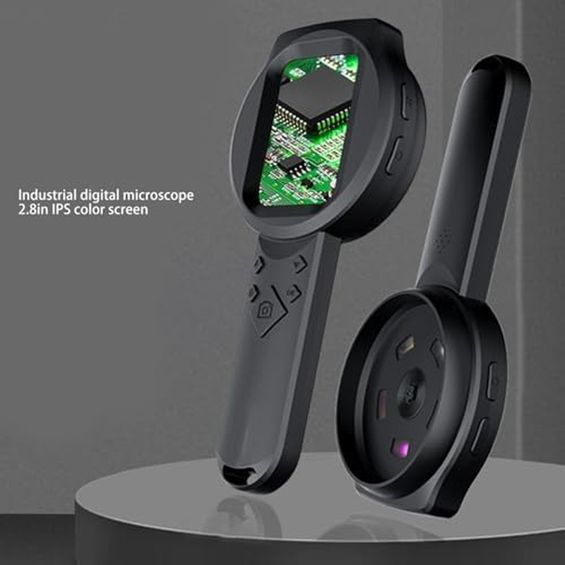 1000X Magnifying Glass Handheld Digital Magnifier with 3 Light Sources 2.8In IPS