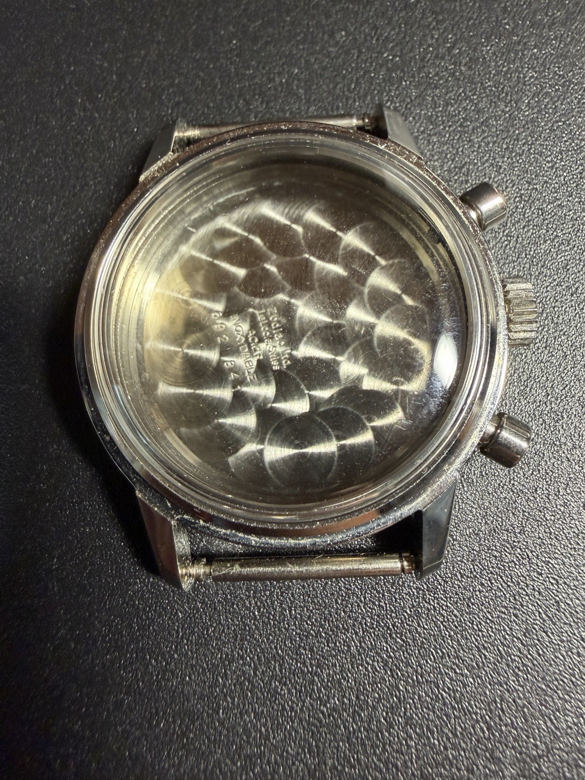 Zodiac Chronograph Case Ref. 692-841 Valjoux 72 36mm Original Vintage No Bezel