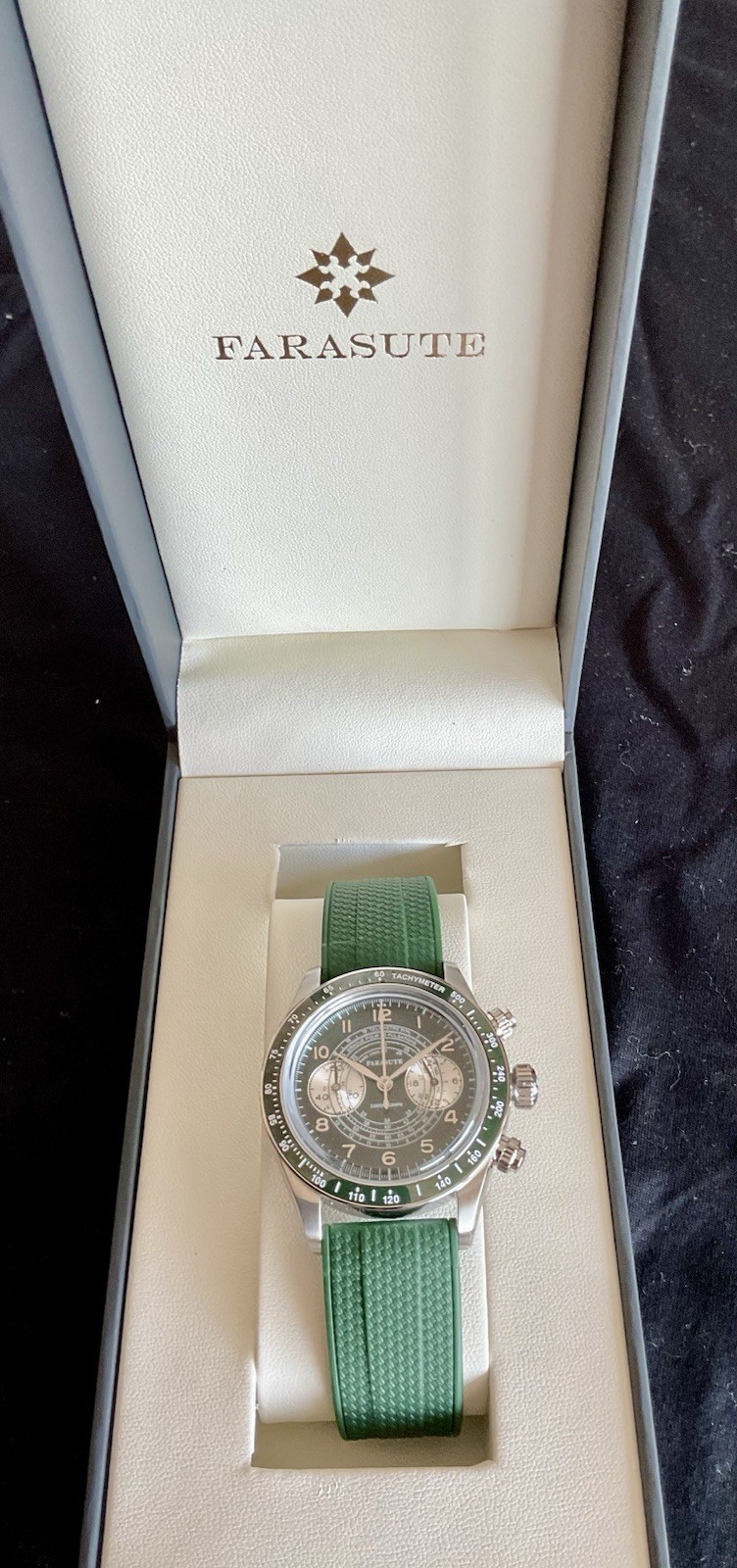 Brand New Full Set Vintage Style Farasute Chronograph Telemetre Scale Tachymeter