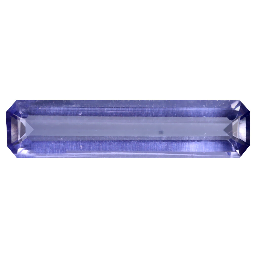1.89 ct Mesmerizing Octagon Cut (18 x 4 mm) (Un-Heated) Blue Iolite Gemstone