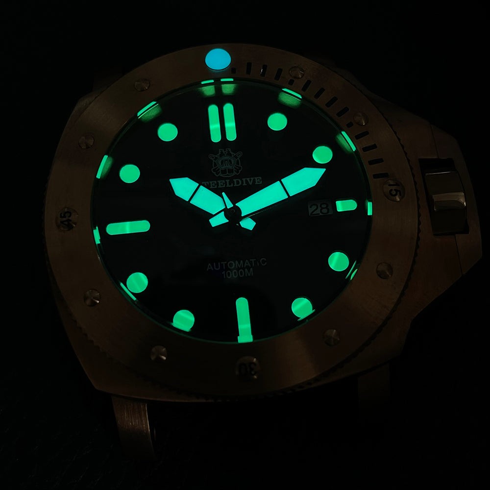 STEELDIVE SD1959S Mens Bronze 46mm 1000M Automatic Dive Watch NH35 Sapphire