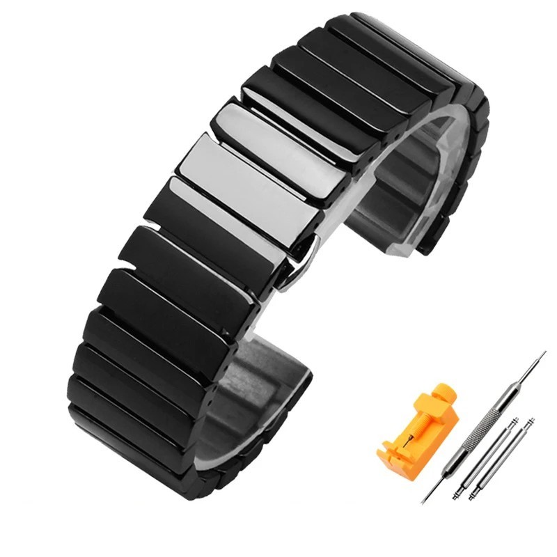 Ceramic Smartwatch Band Watch Strap 14 15 16 17 18 19 20 22 24mm Quick Release