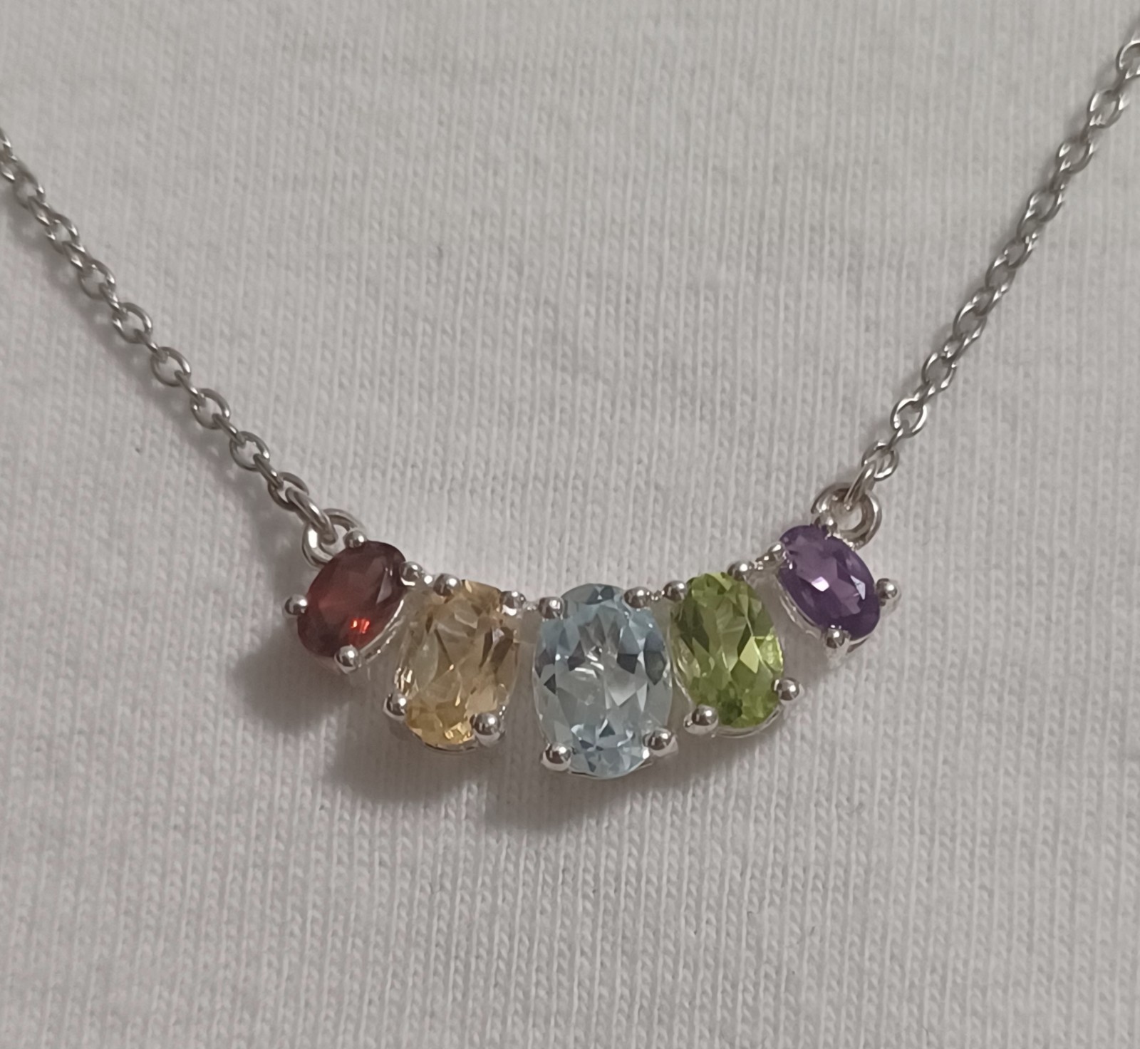 Beautiful STS Sterling Silver & Gemstone Necklace, +Gemstone STS KARIS Bracelet