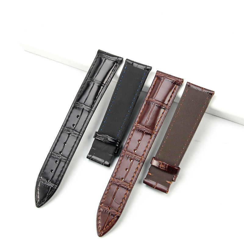 High Quality First Layer Cowhide Leather Watch Band Strap Without Buckle 12-24mm