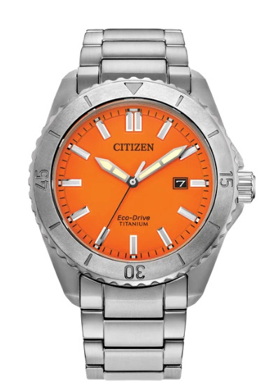 Citizen Brycen Super Titanium Sapphire AW1840-50X Orange Dial Men’s Watch New