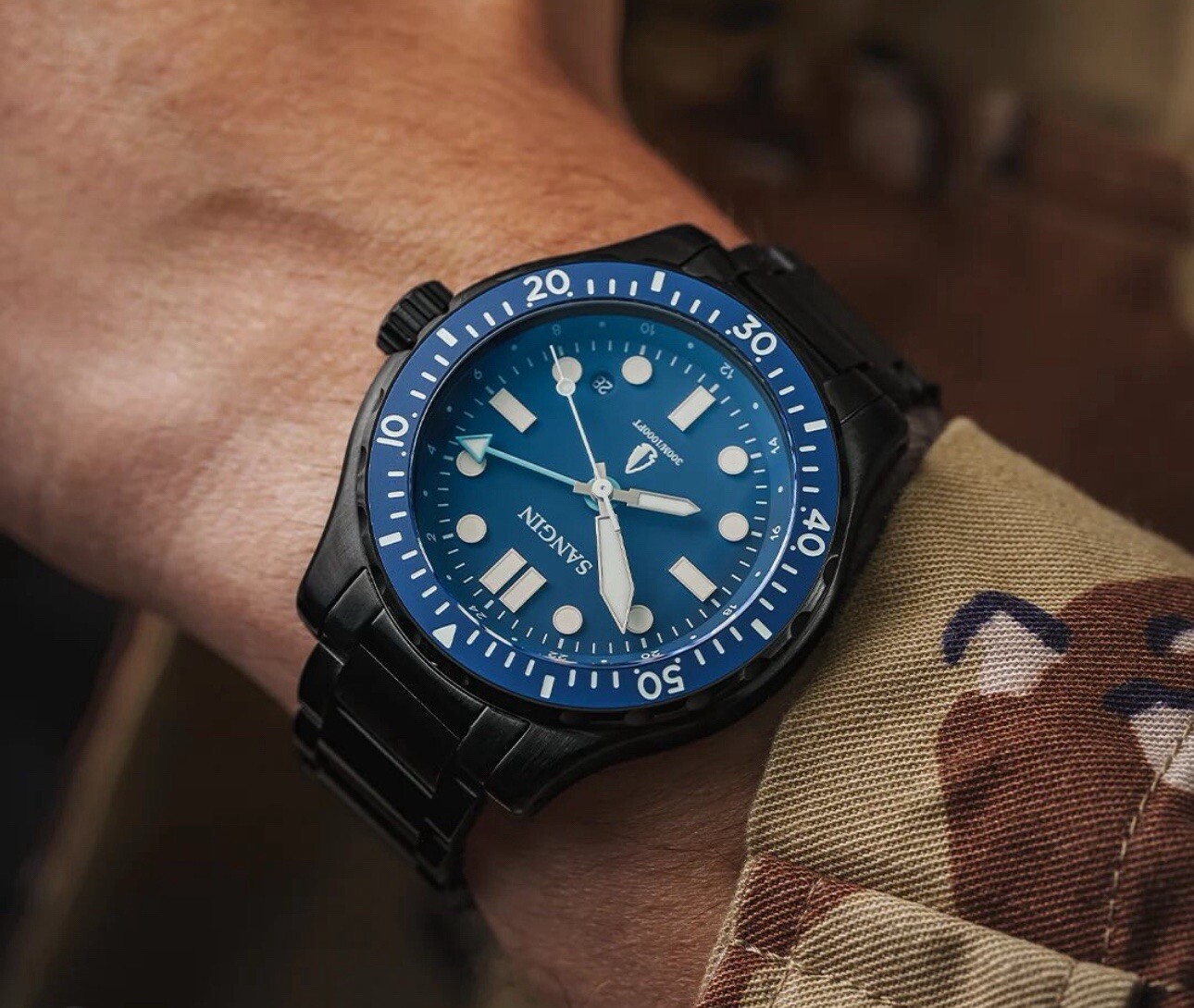 Sangin Pacifico THF Watch Sangin x Tac Hunt Fish Limited Edition 1 of 250 DLC