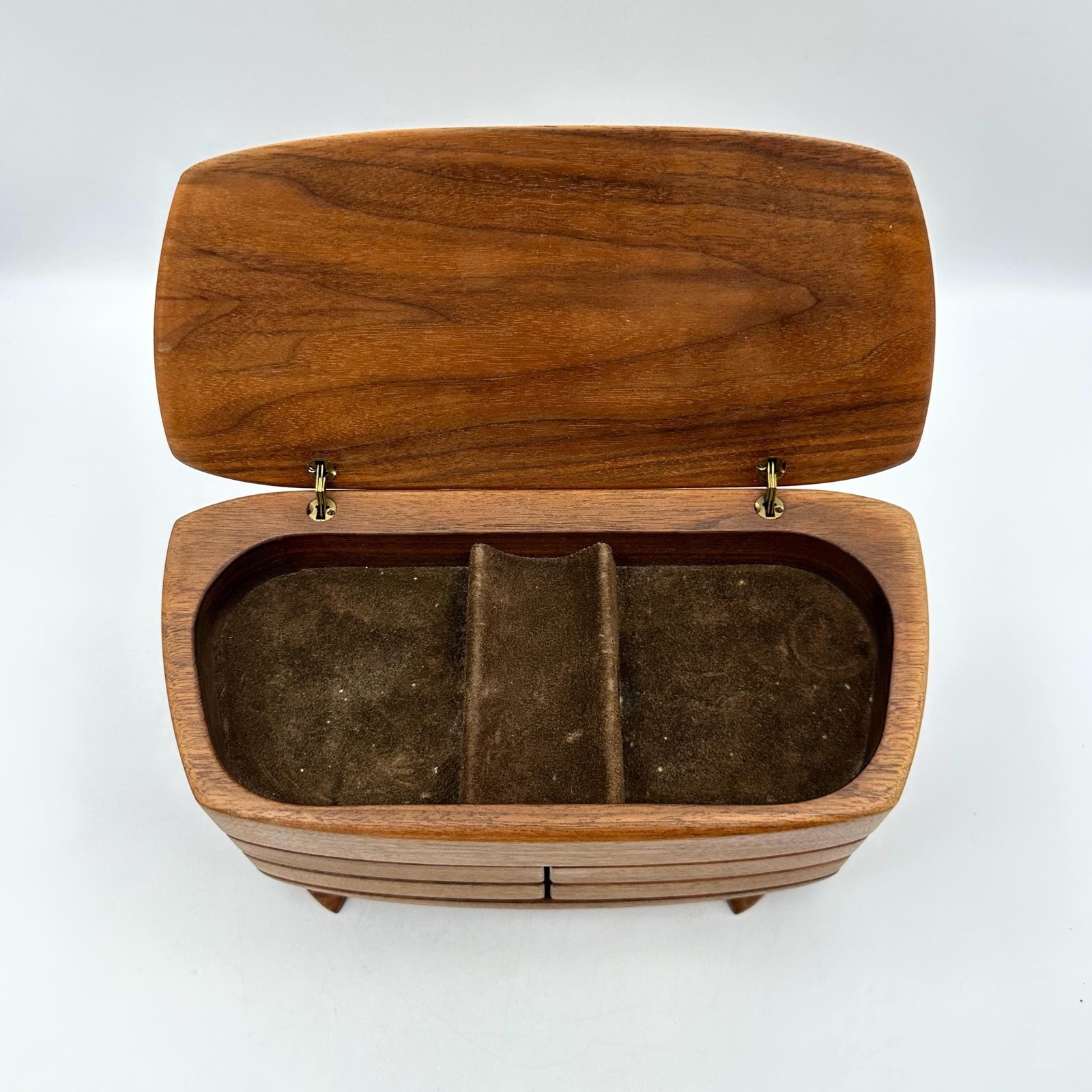 Kellam Studio Handcrafted Walnut Wood 5-Drawer Jewelry Box
