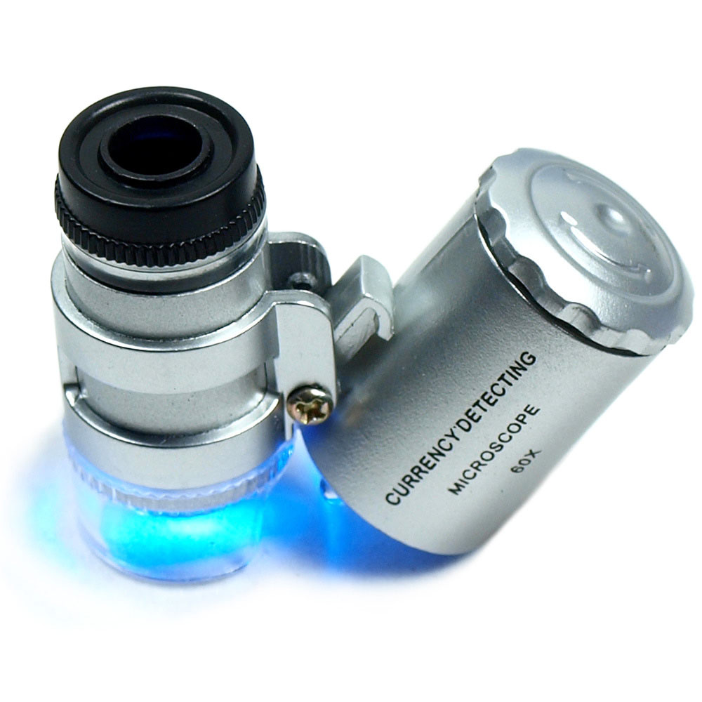 Jeweler Diamond Tool Kit : Portable Diamond Tester – 60X Illuminated Loupe