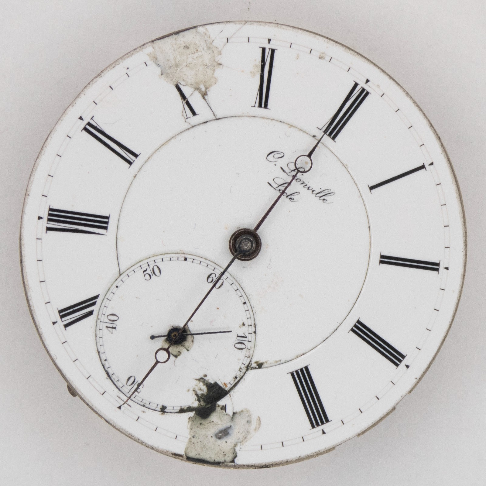 C. Leonville 41 x 10.3 mm Antique Pocket Watch Movement