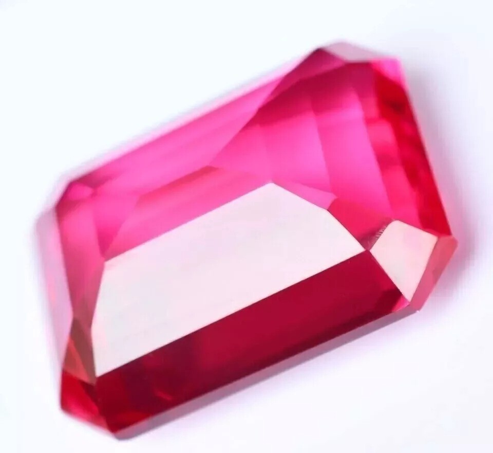 Flawless Natural 40.55 CT+ Pink Red Ruby Certified Emerald Loose Gemstone