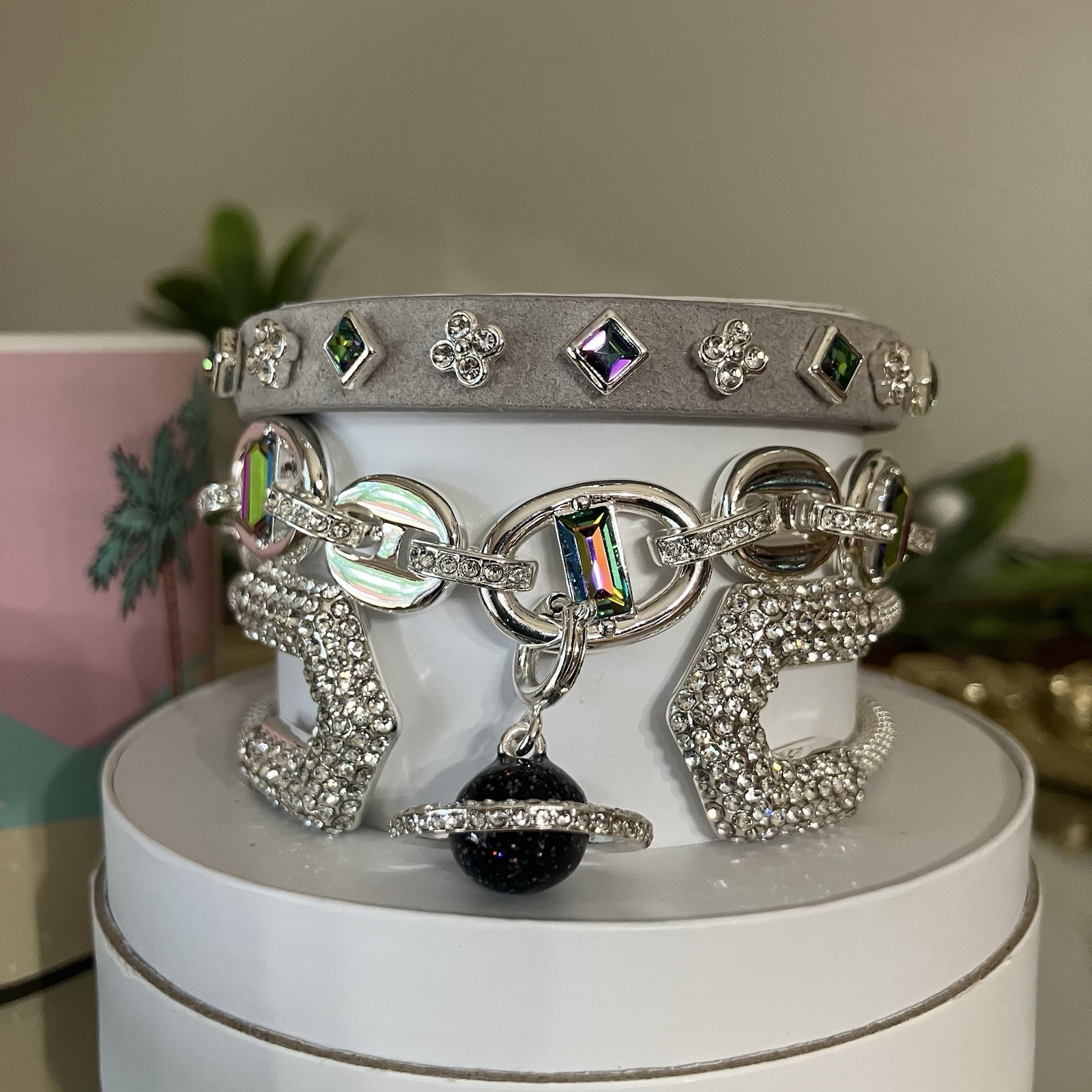 Bomb Party ORBITING OPULENCE Saturn Planet Summer Stacks 2026 Bracelets Silver