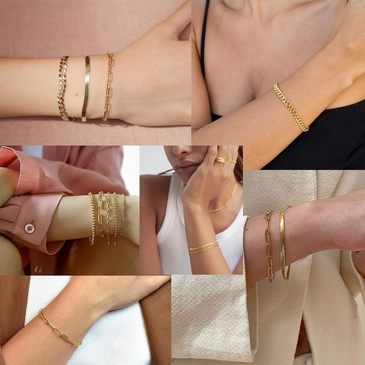 Non-Tarnish Gold Stackable Bracelets – 5 Unique Styles for Every Occasion