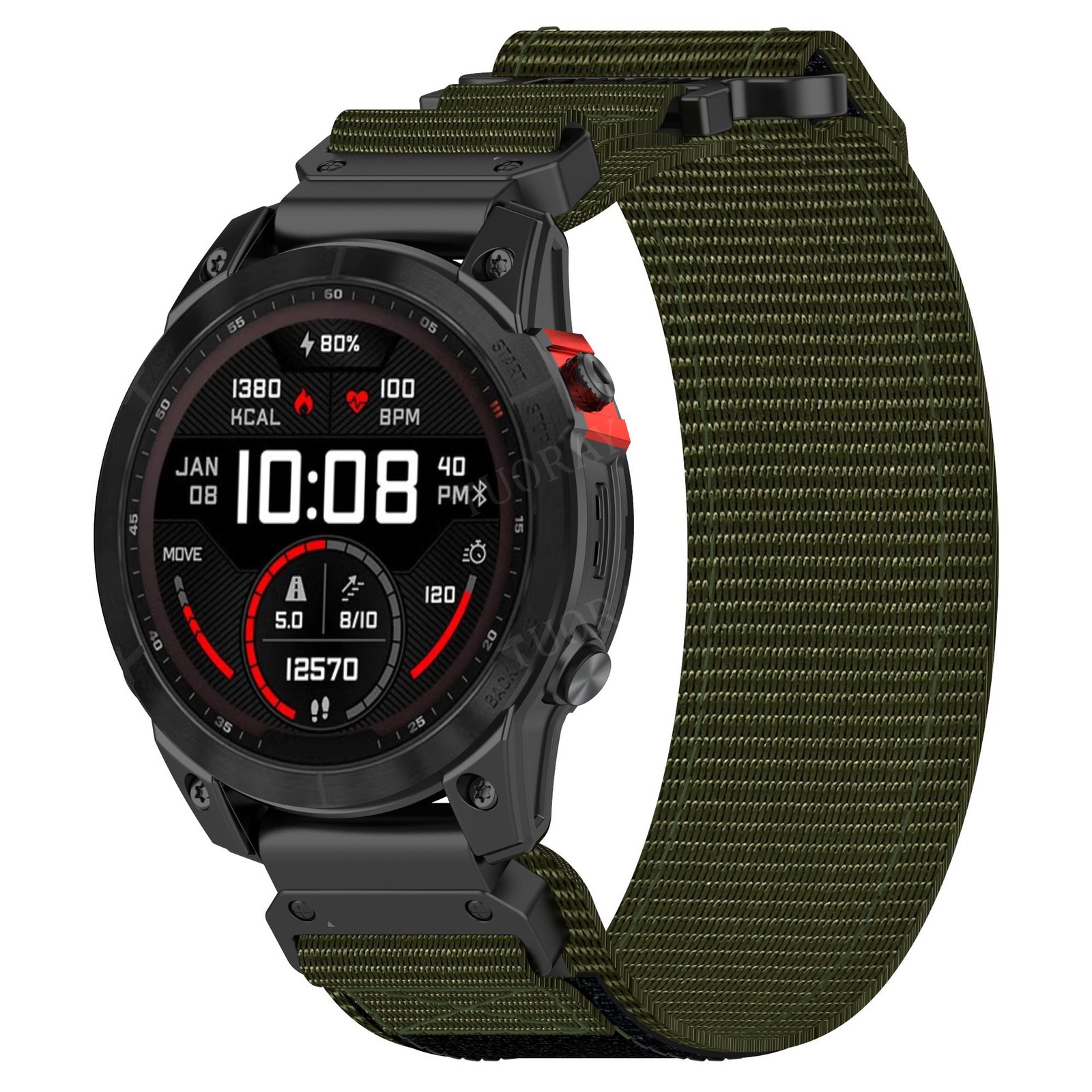 Quick Fit Nylon Strap Band For Garmin Fenix 8 7 7X 6 6X Pro 3 5 5X Plus Epix 965